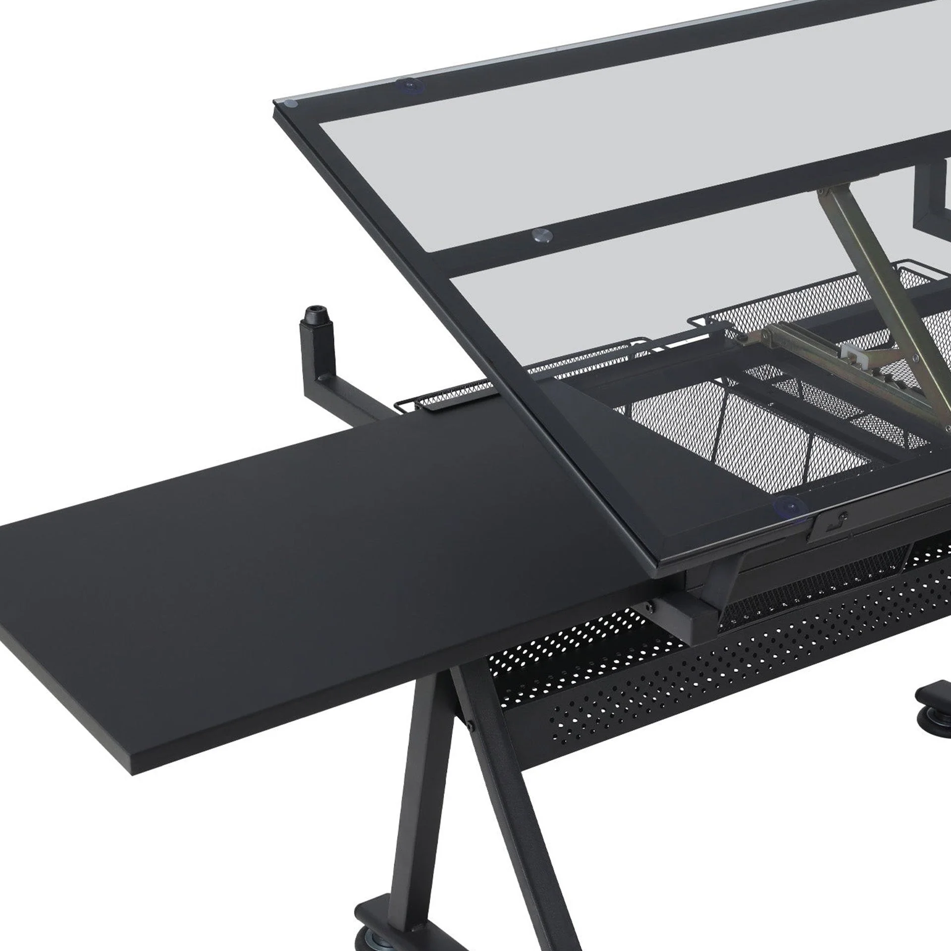 Oliver Height Adjustable Drafting Table - Black - Image 11
