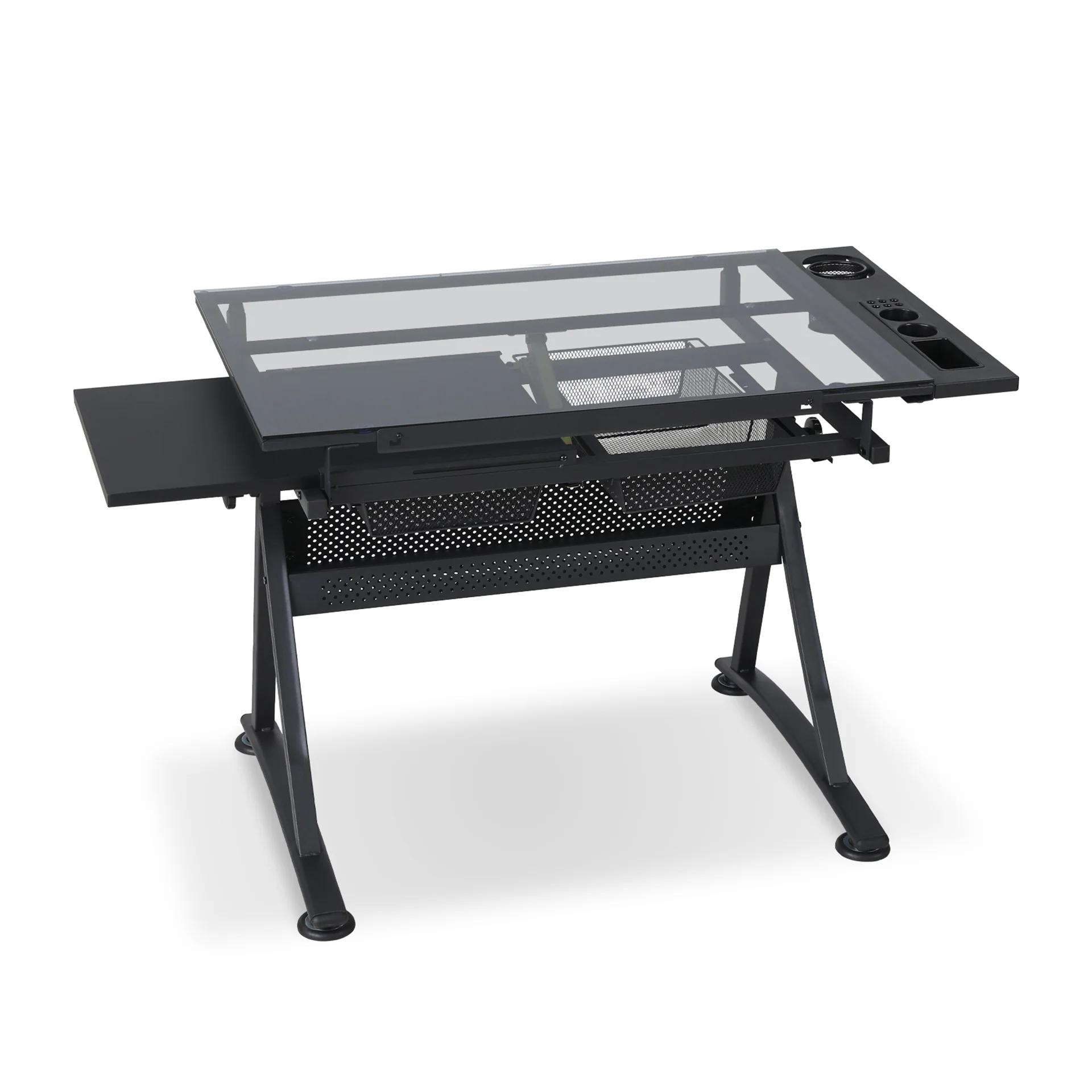 Oliver Height Adjustable Drafting Table - Black - Image 7