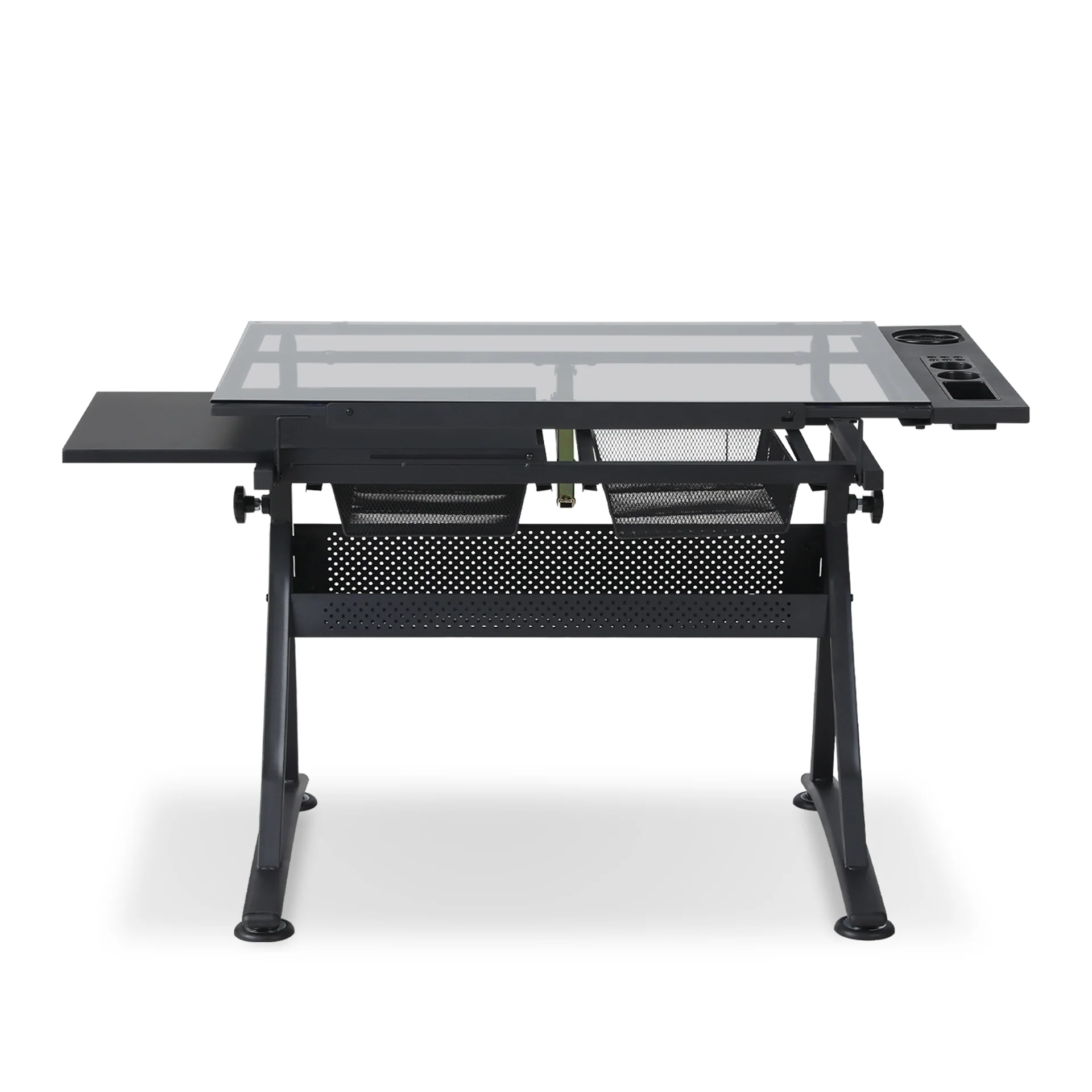 Oliver Height Adjustable Drafting Table - Black - Image 8