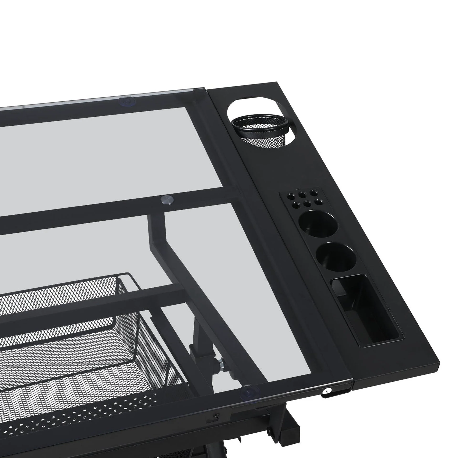Oliver Height Adjustable Drafting Table - Black - Image 9