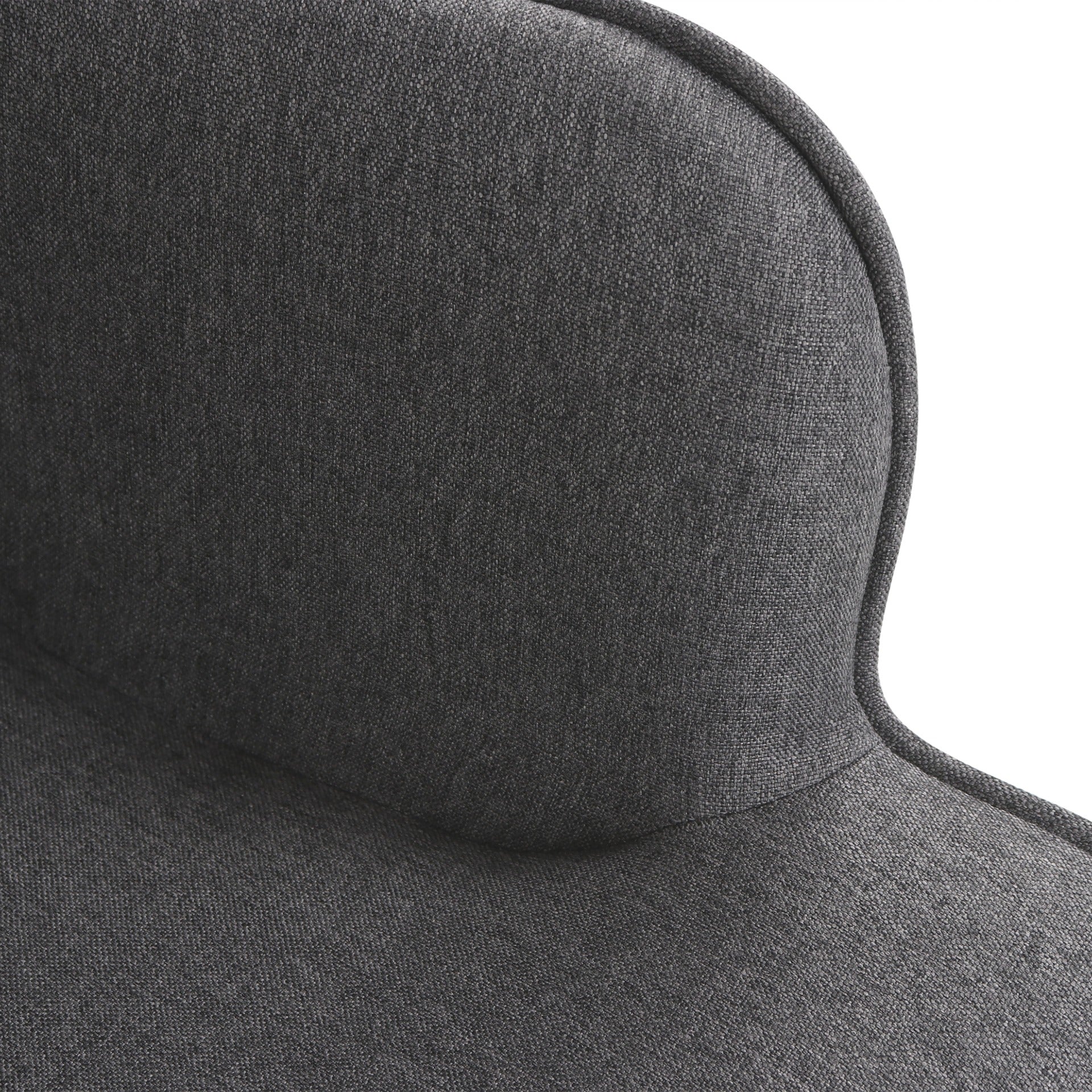 Olivia Linen Armchair with Ottoman - Grey - Image 11