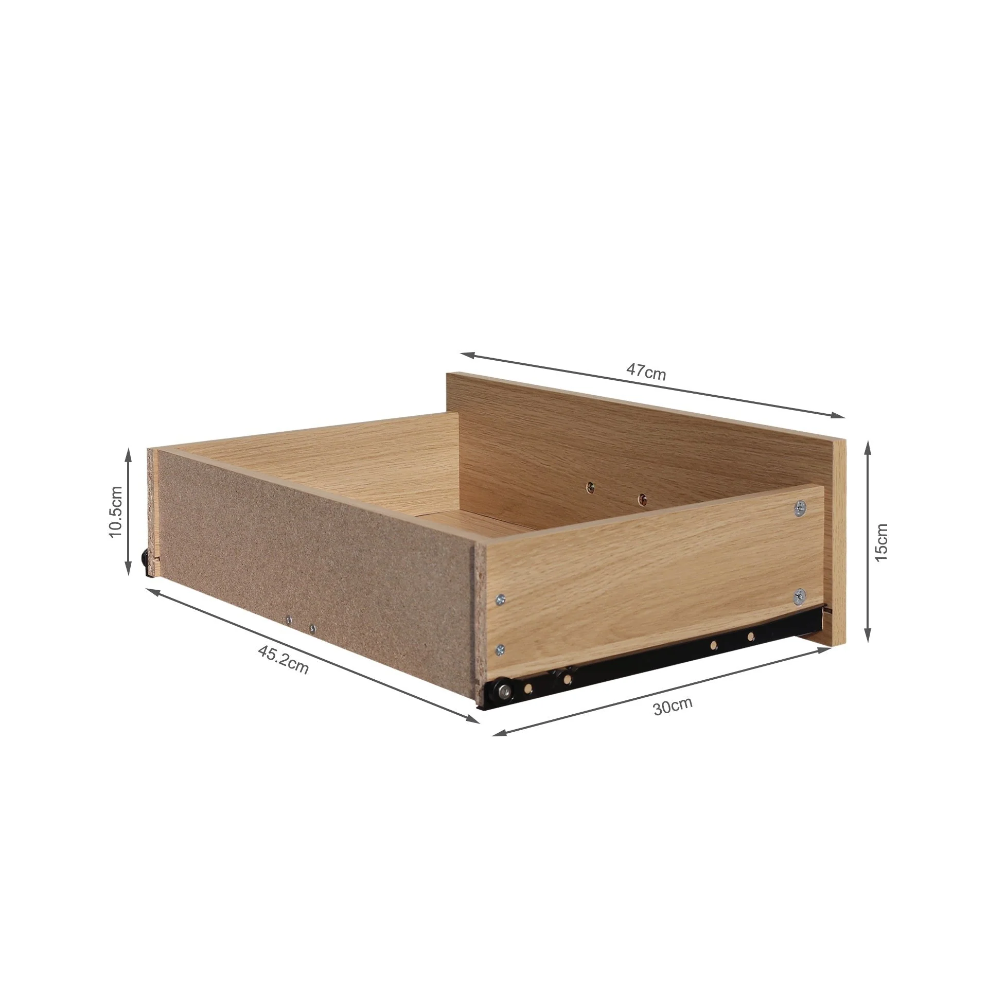 Olsen 4 Drawers Tallboy - Oak - Image 9