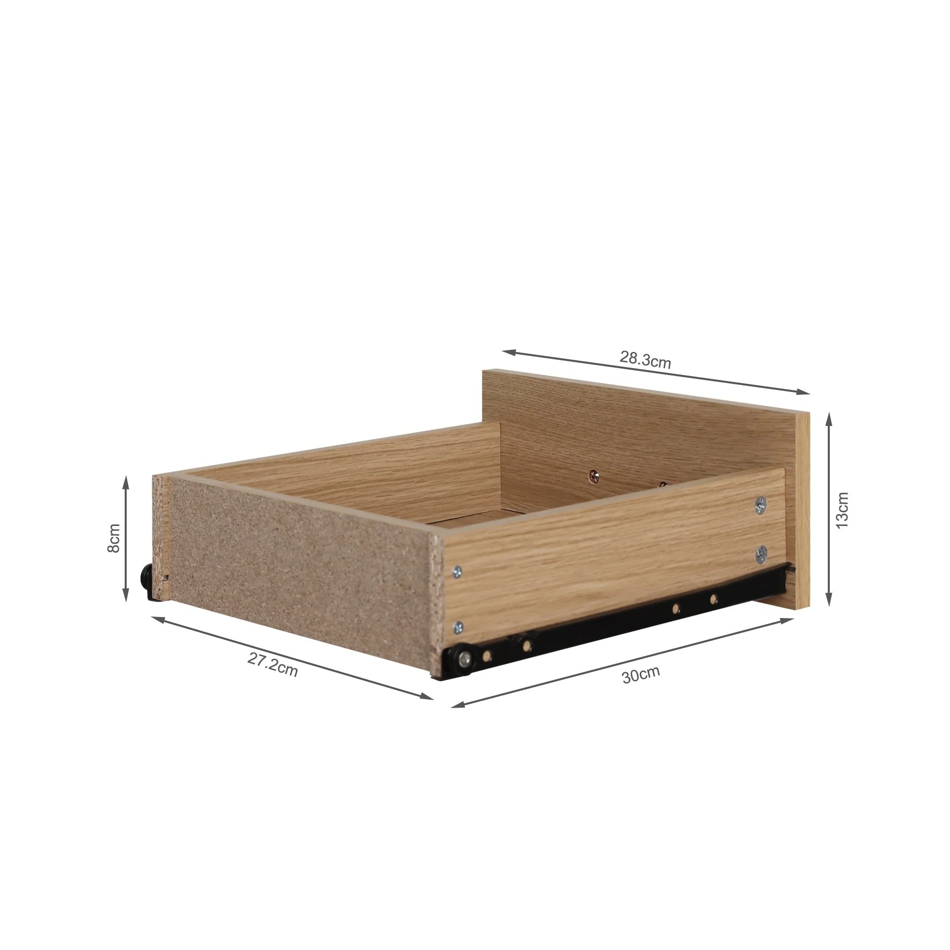 Olsen Bedside Table - Oak - Image 8