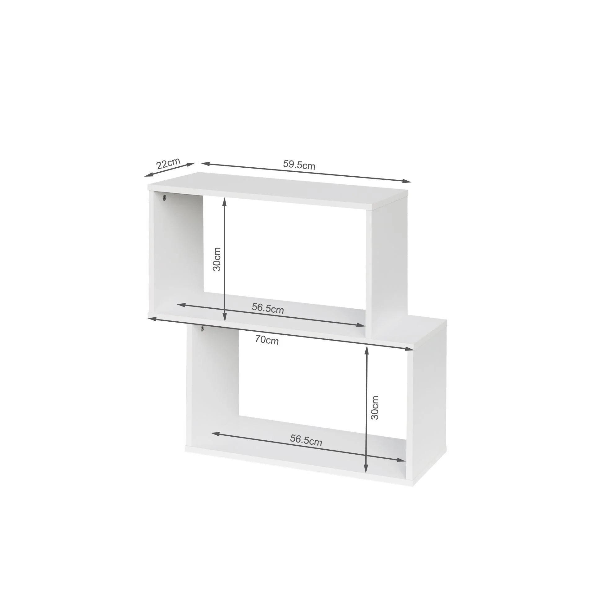 Orewa Display Storage Shelf - White - Image 8