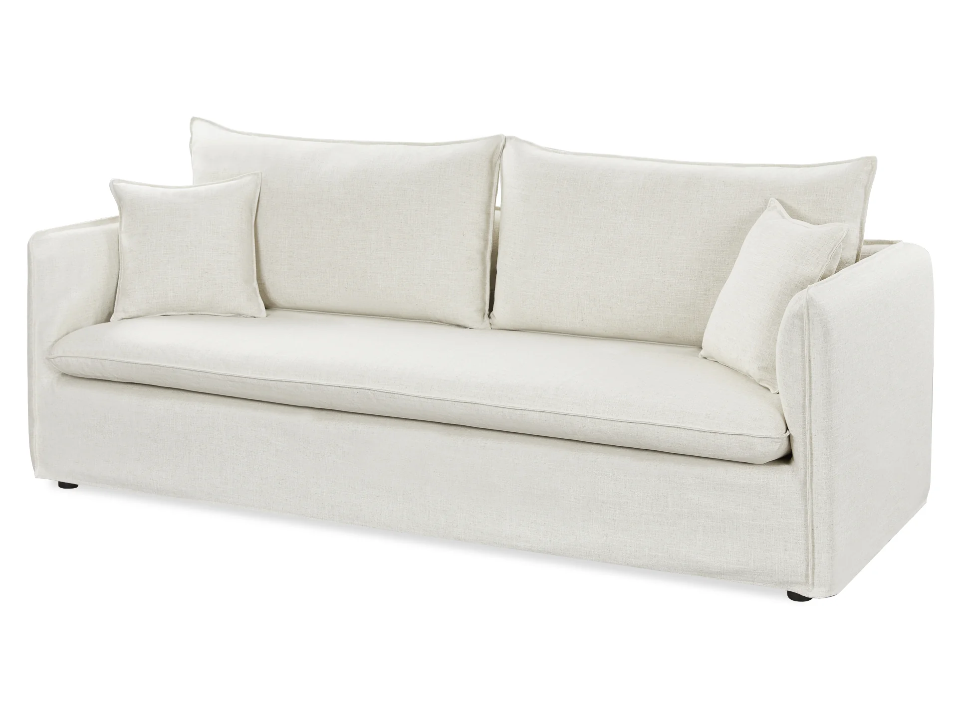 Palmer 3 Seater Sofa - Beige - Image 4