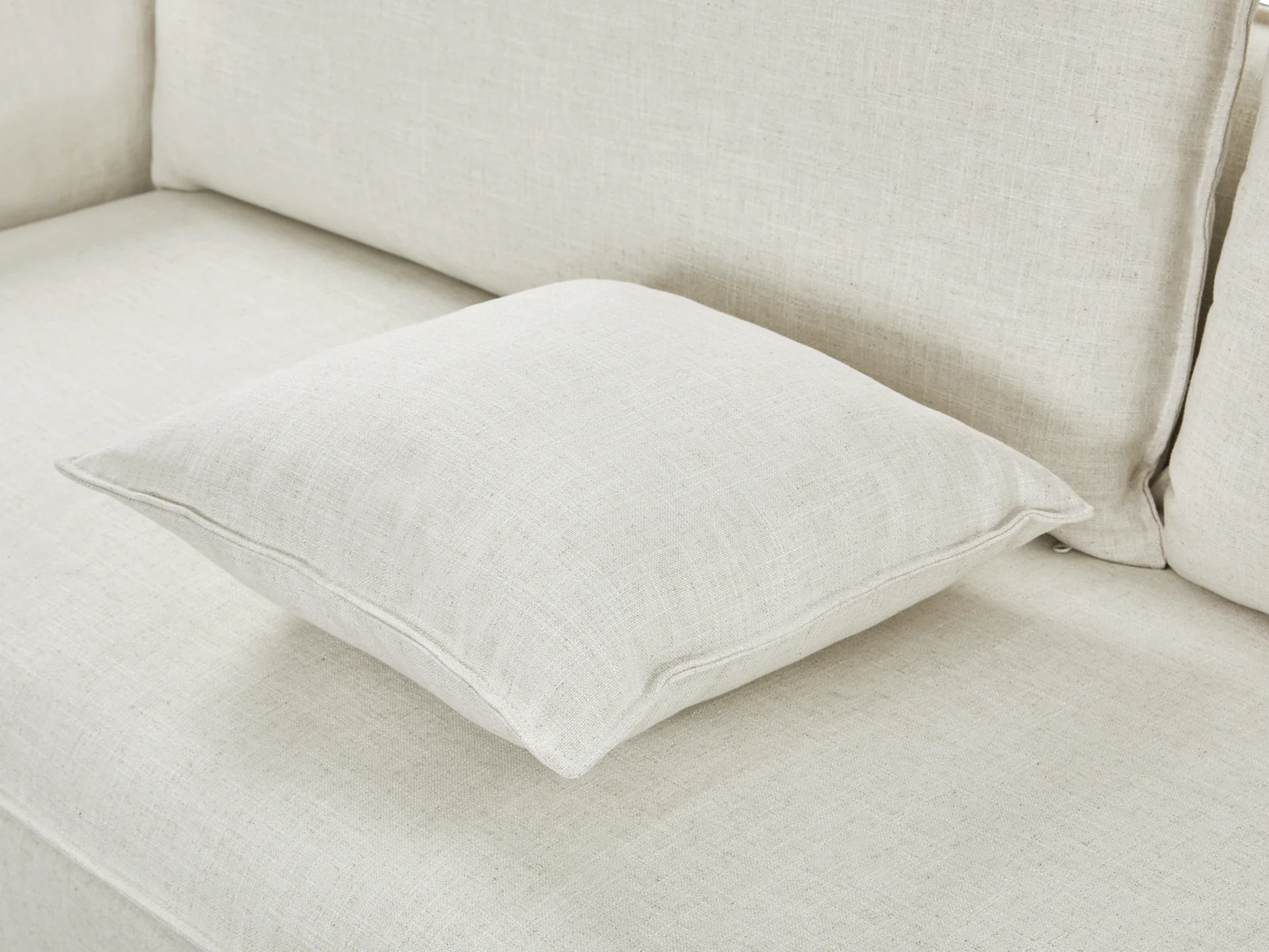 Palmer 3 Seater Sofa - Beige - Image 6