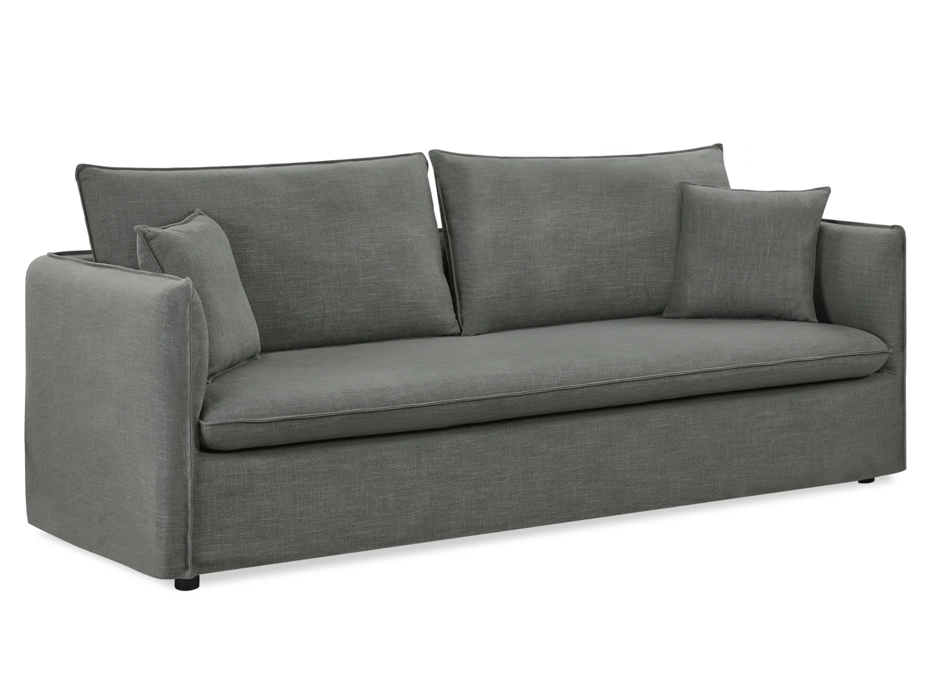 Palmer 3 Seater Sofa - Dark Grey - Image 2