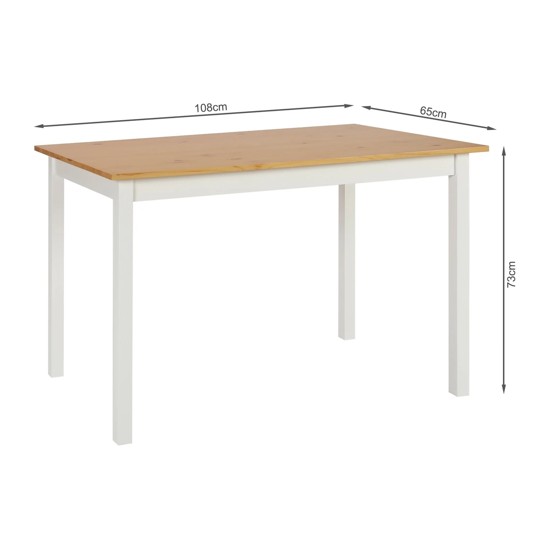 Palomo 5 Piece Dining Set - White - Image 13