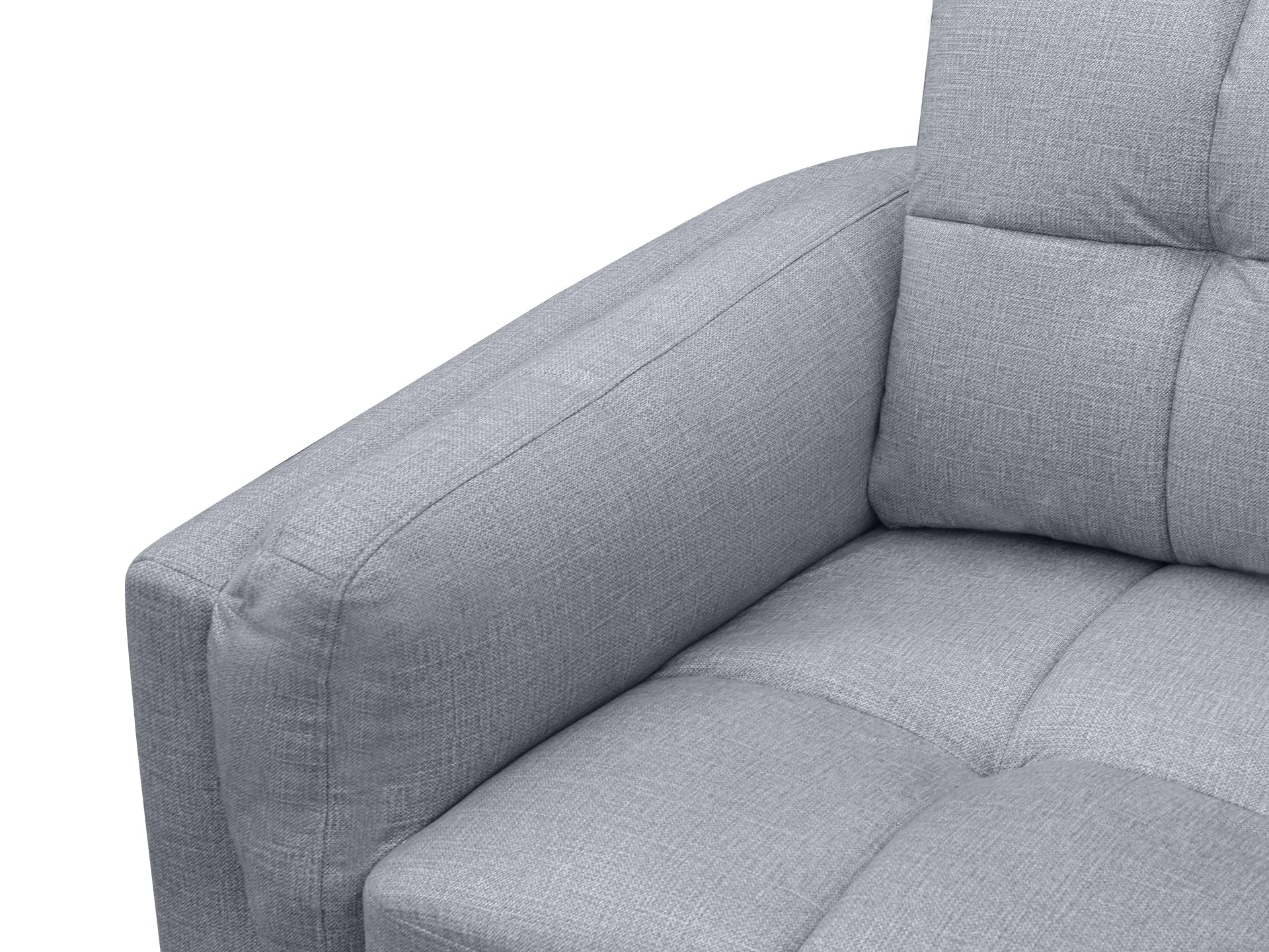 Parkham Corner Sofa - Light Grey - Image 4