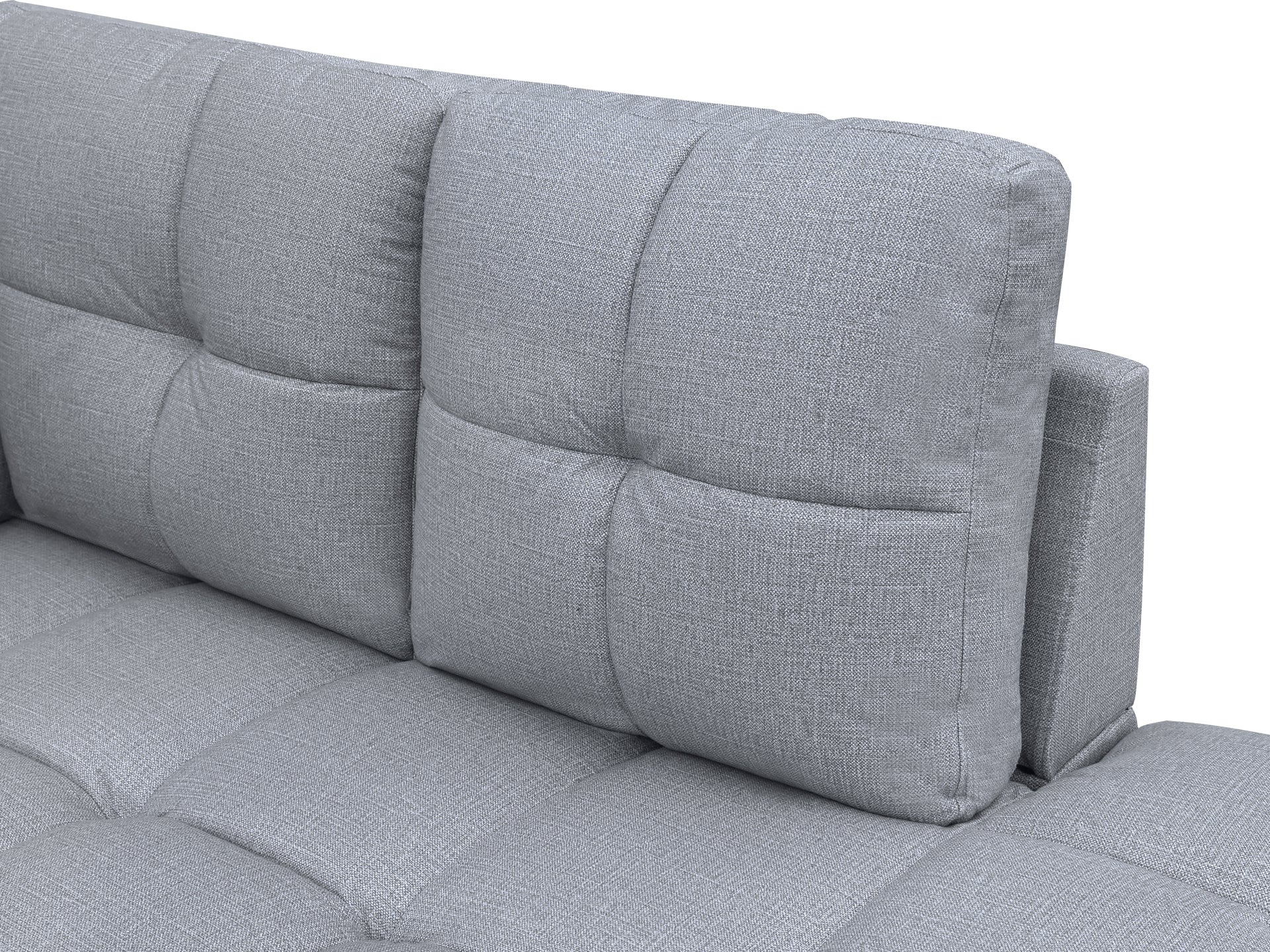Parkham Corner Sofa - Light Grey - Image 5