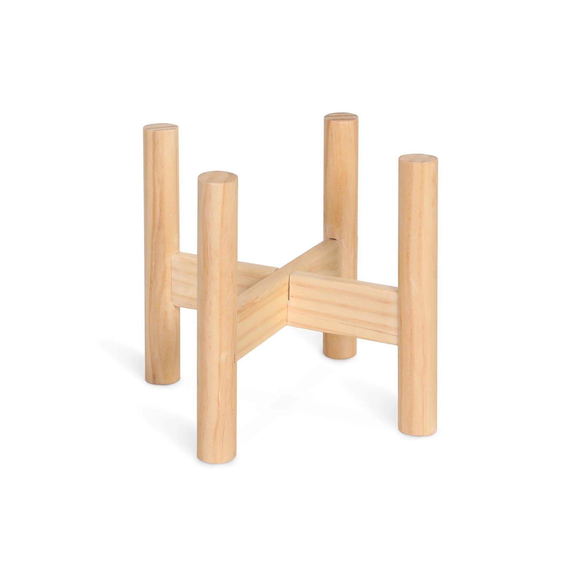 Parrot Wooden Plant Stand - Oak - Image 2