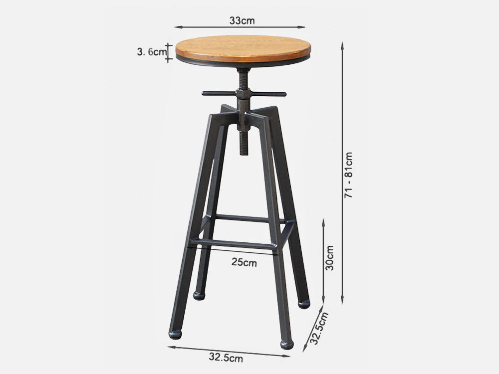 Pax Swivel Bar Stool - Oak - Image 4
