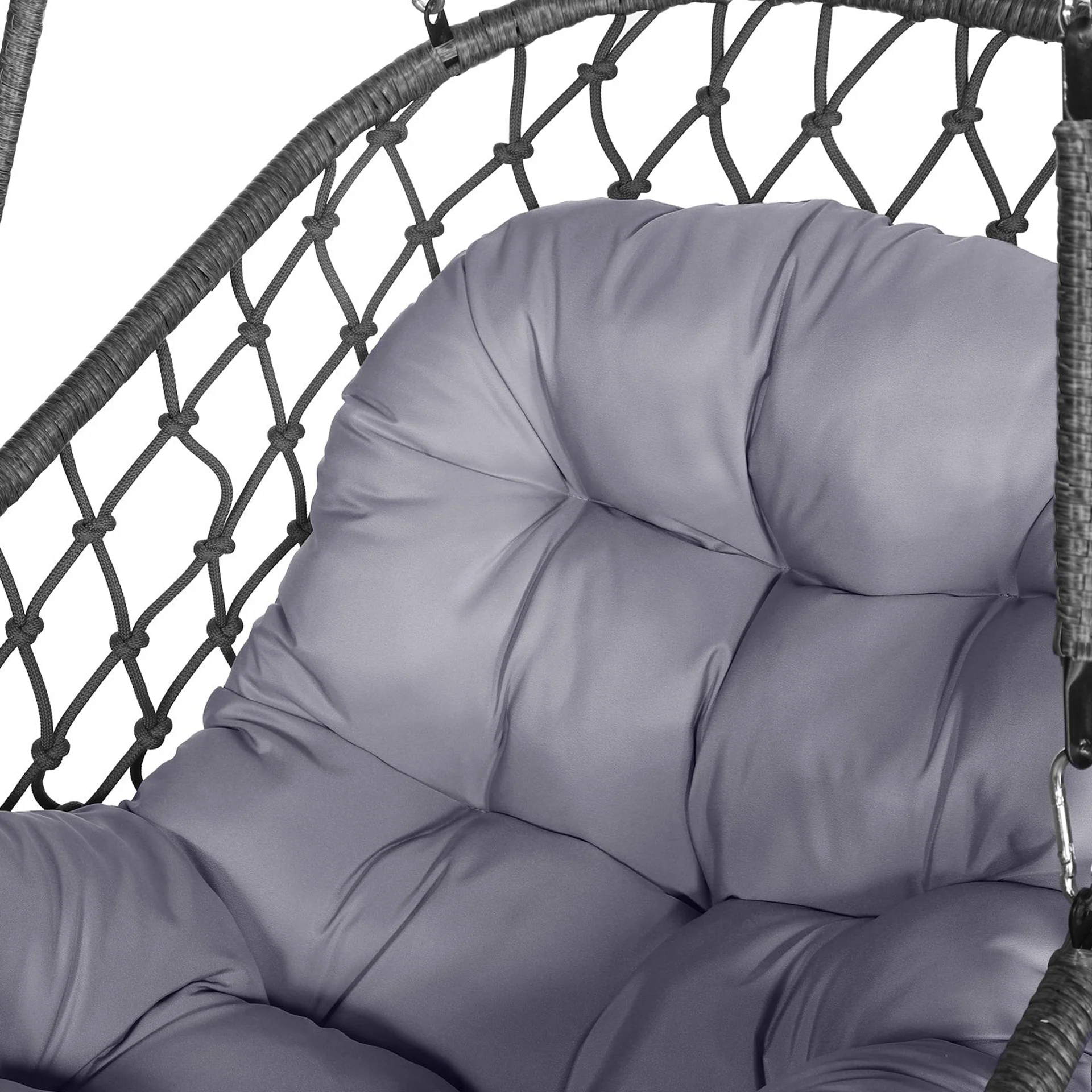 Paxos Outdoor Hanging Egg Chair - Grey - Image 5