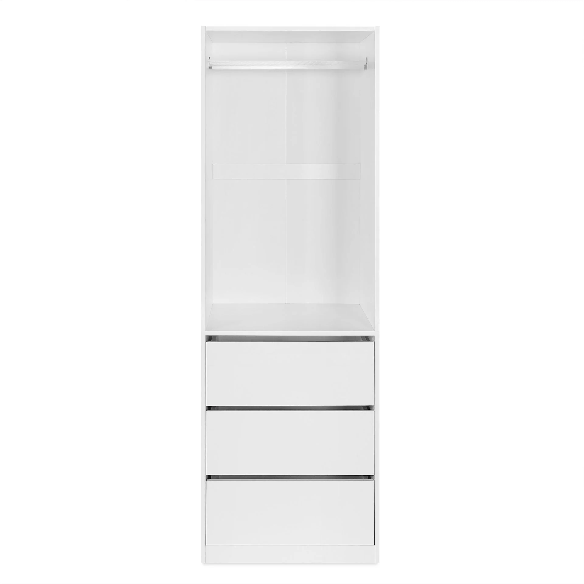 Payette 3 Drawer Wardrobe - White - Image 8