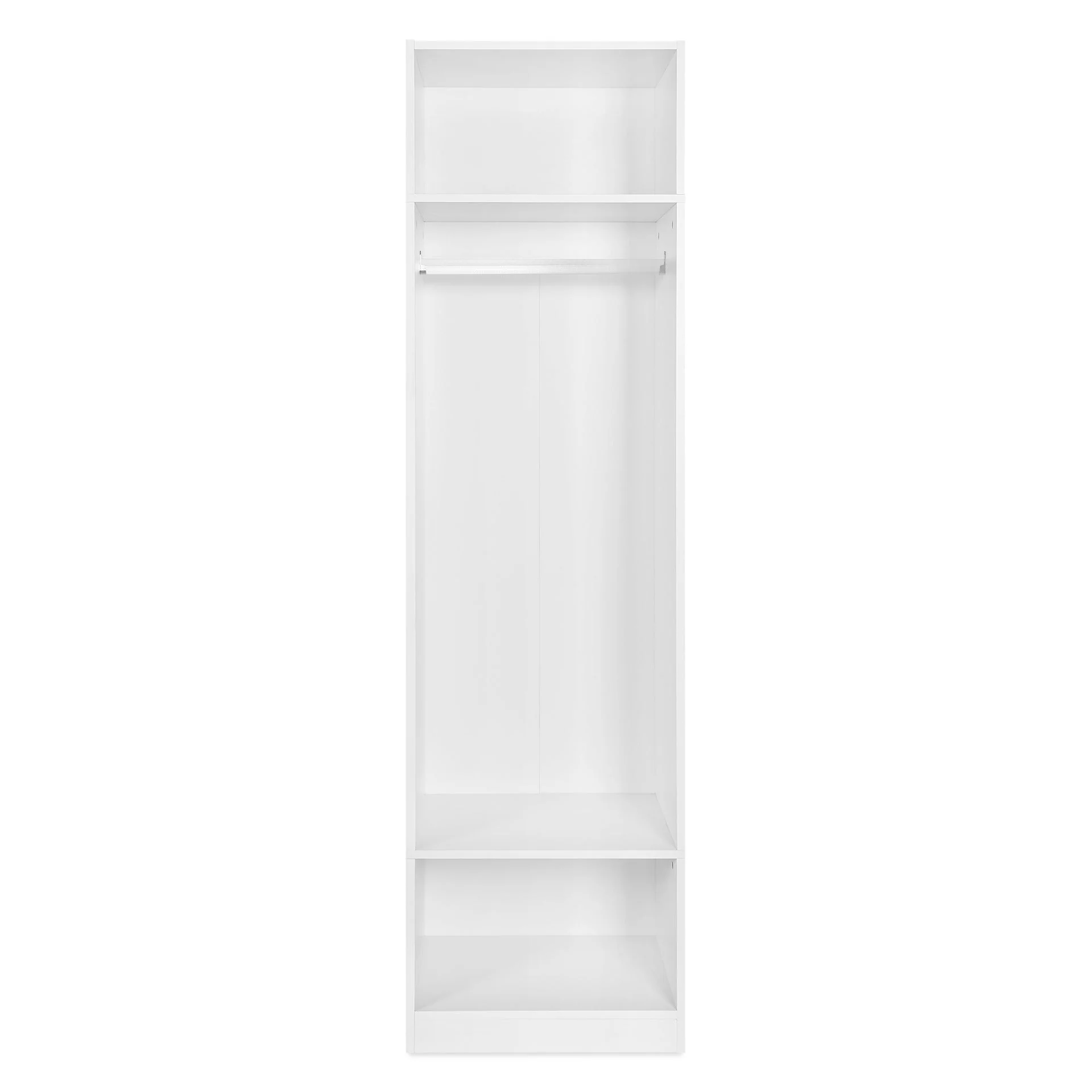 Payette 3 Shelf & Hanging Wardrobe - White - Image 9