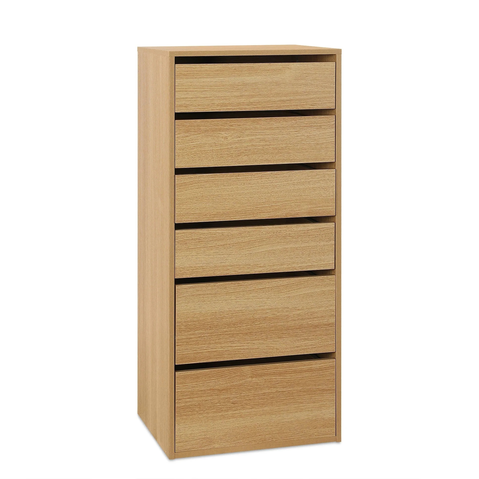 Payette 6 Drawer Wardrobe - Oak - Image 7