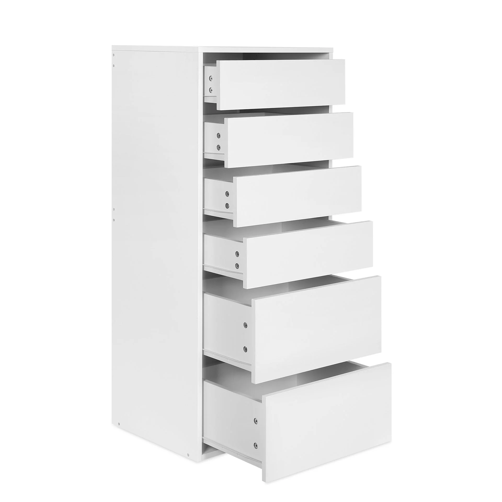 Payette 6 Drawer Wardrobe - White - Image 9