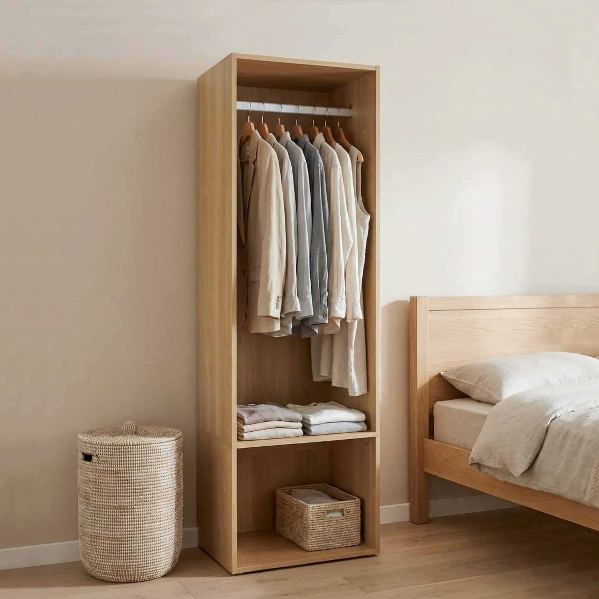 Payette Open Wardrobe - Oak