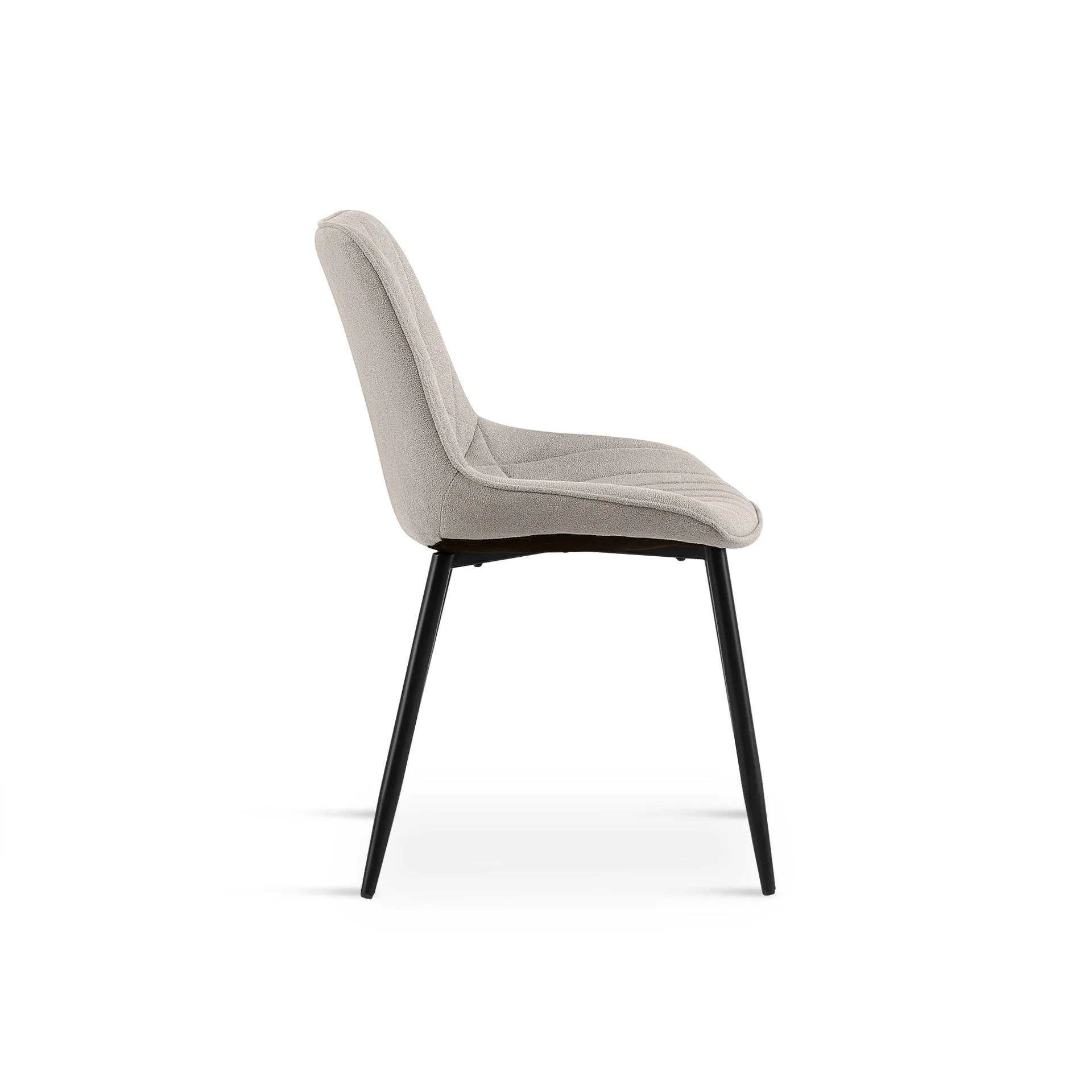 Payton Fabric Dining Chair - Set of 4 - Light Grey - Image 9