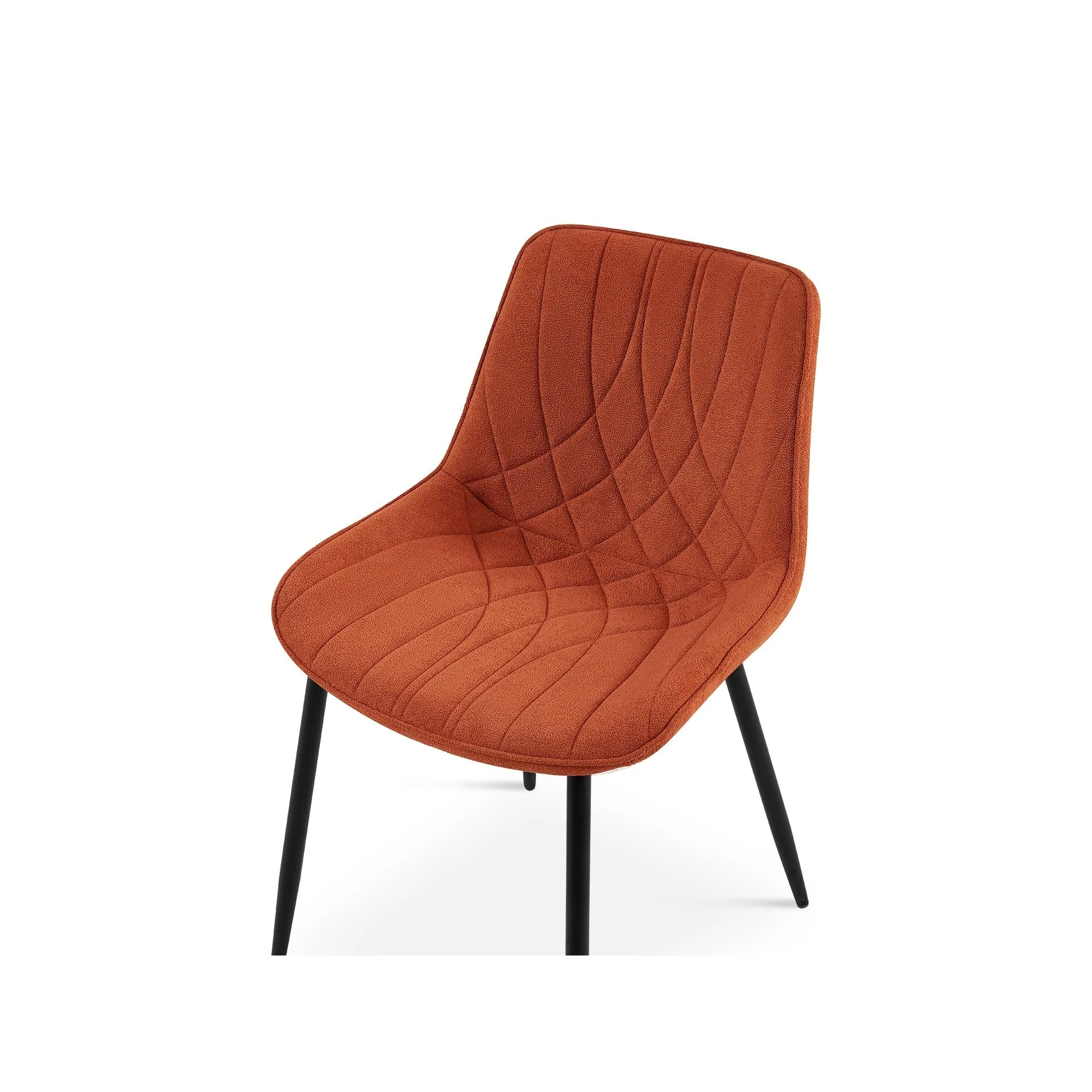Payton Fabric Dining Chair - Set of 4 - Orange - Image 8