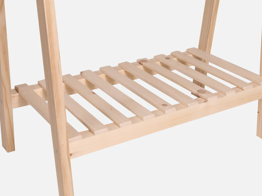 PEIPUS Wooden Clothes Rack - Oak - Image 6