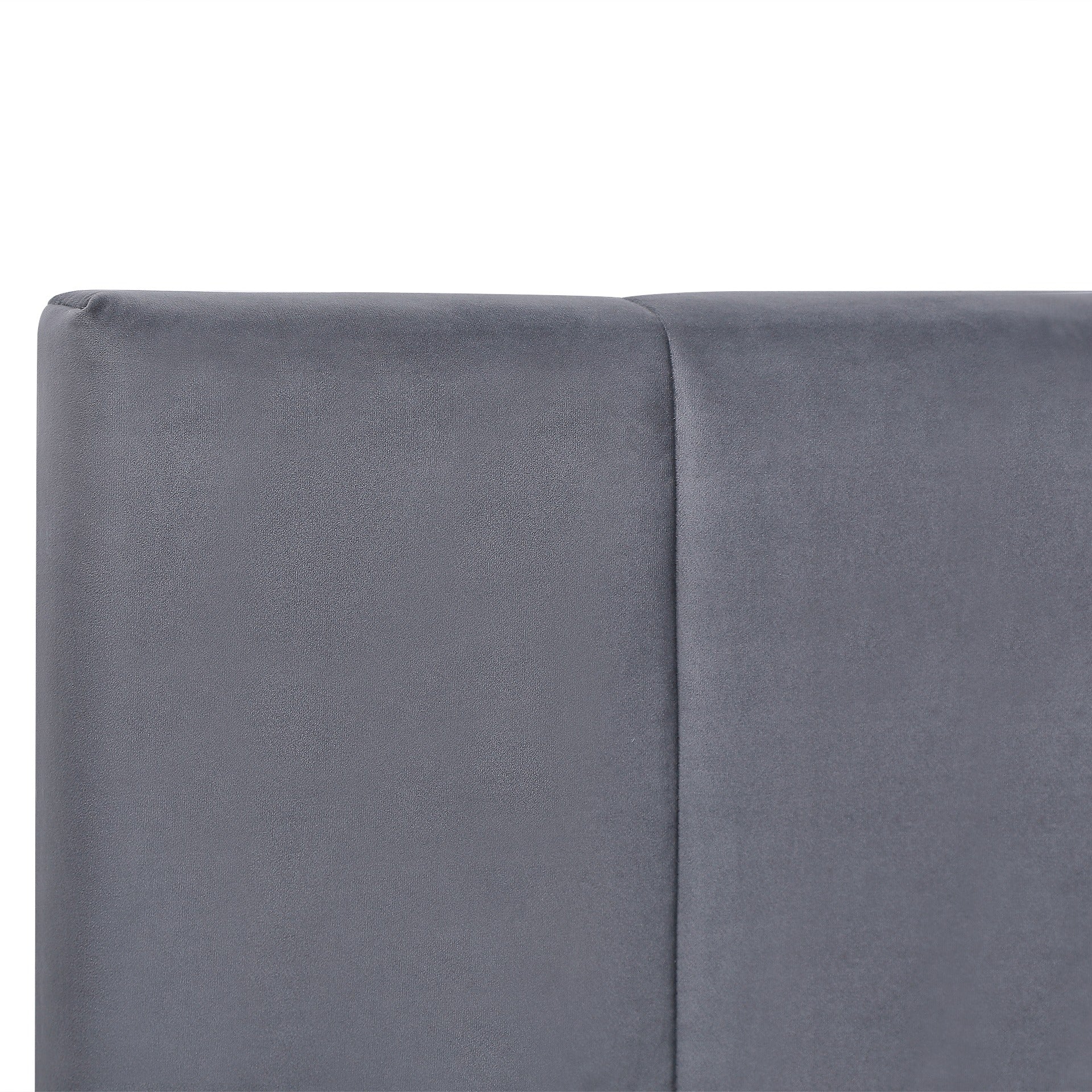 Penelope Double Gas Lift Velvet Bed Frame - Grey - Image 9
