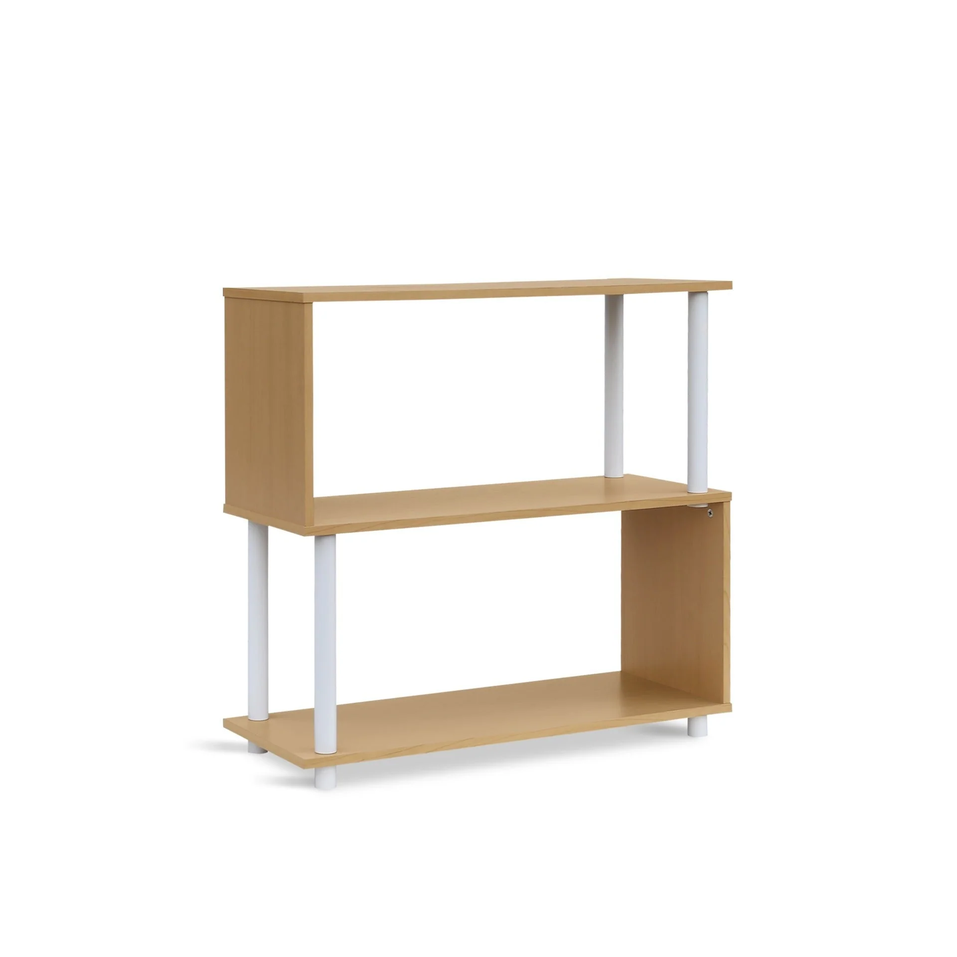 Petone 3 Tier Flexi Storage Rack - Maple + White - Image 6