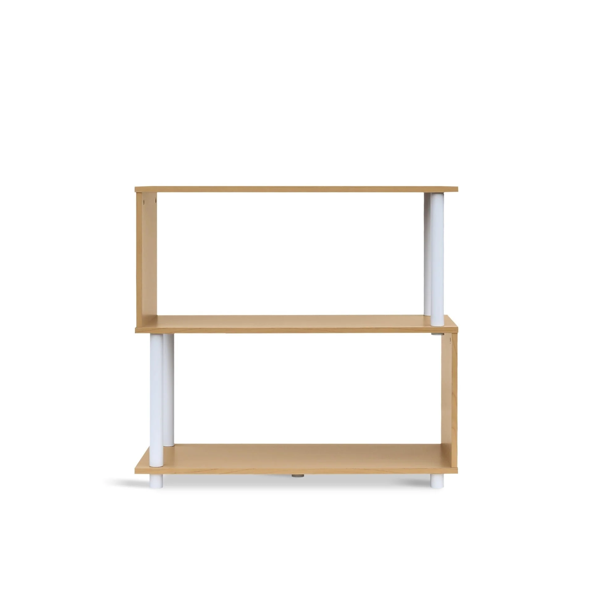 Petone 3 Tier Flexi Storage Rack - Maple + White - Image 7