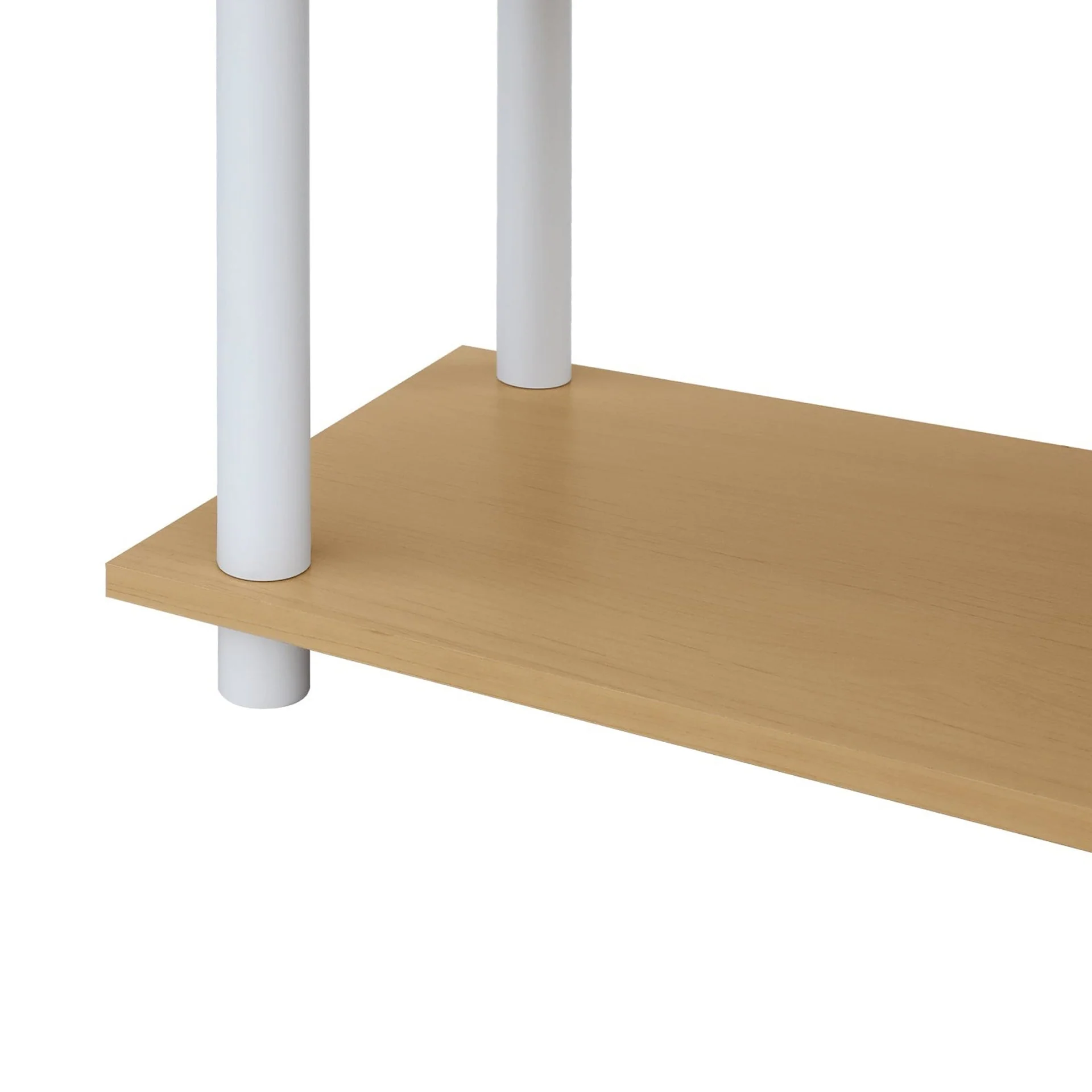 Petone 5 Tier Flexi Storage Rack - Maple + White - Image 8