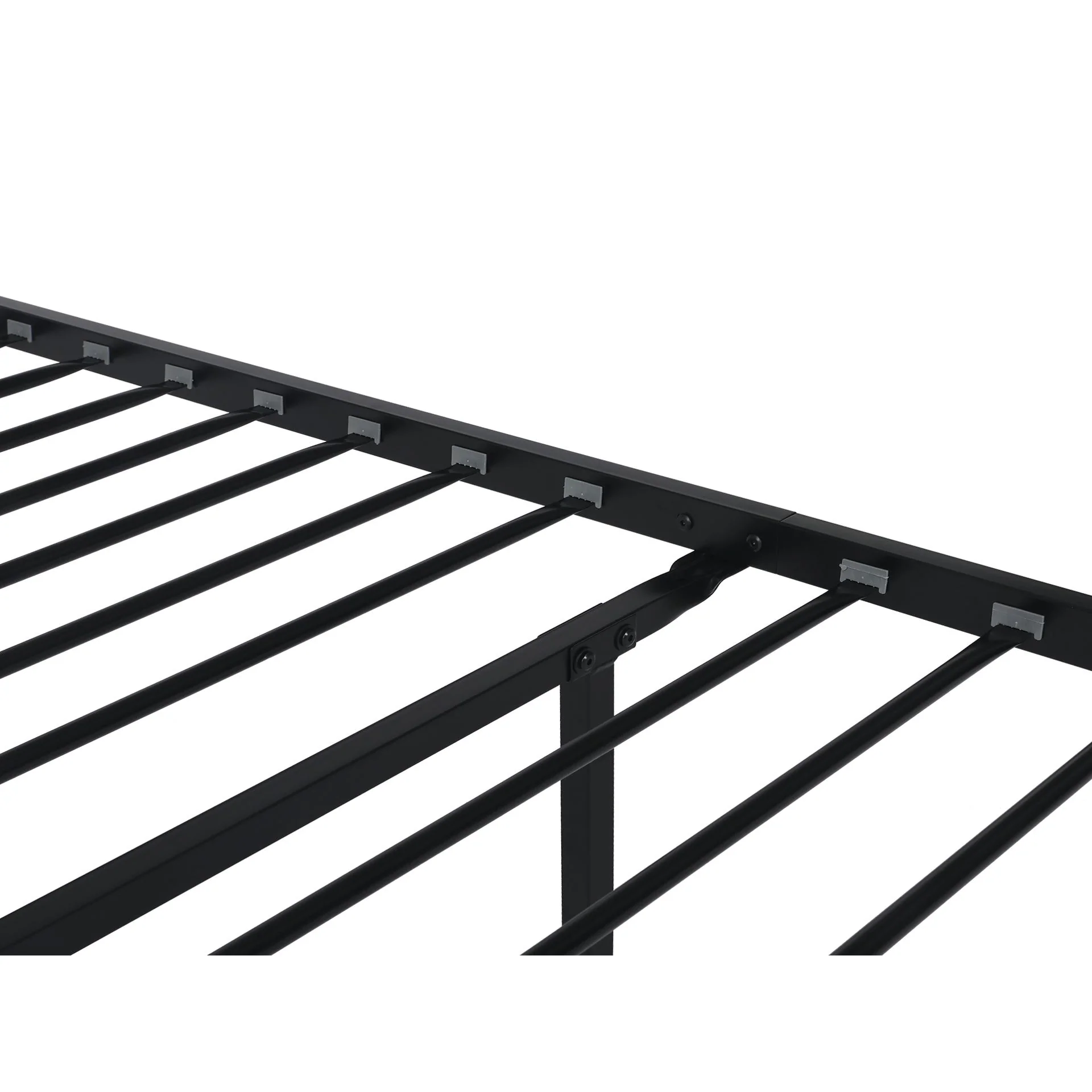Picton King Single Metal Bed Frame - Black - Image 11