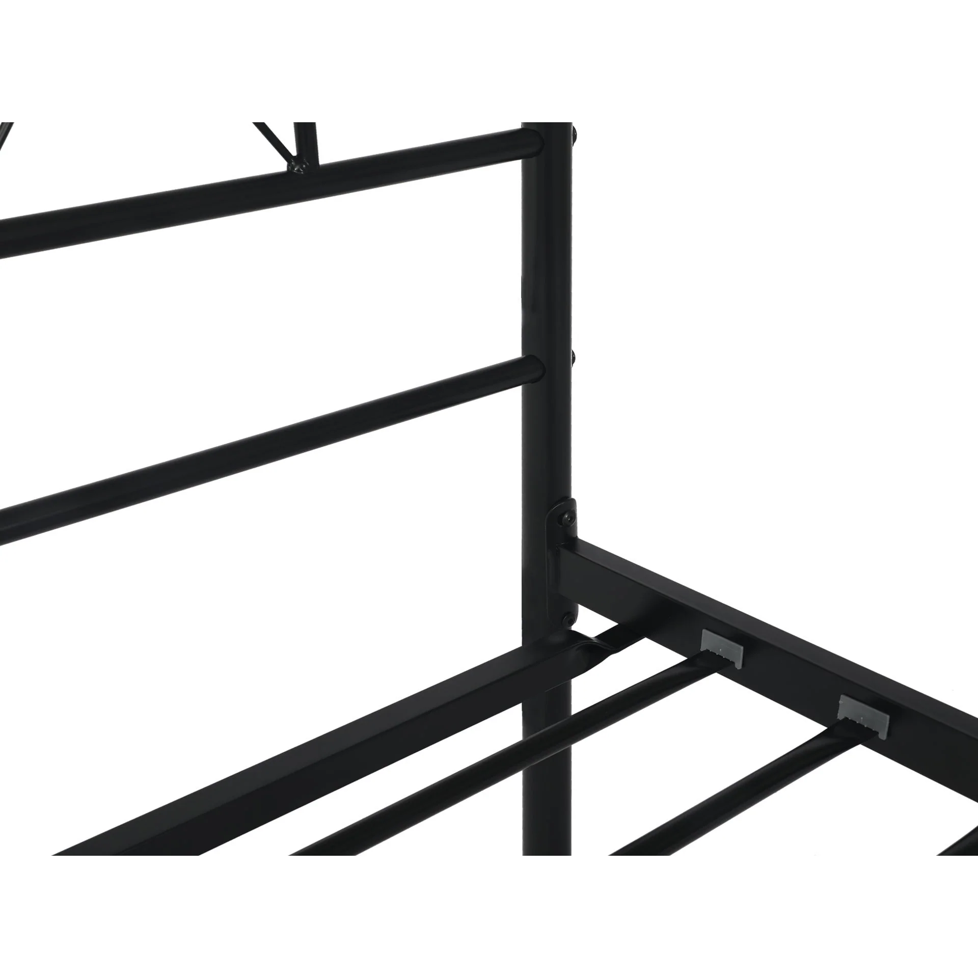 Picton King Single Metal Bed Frame - Black - Image 12