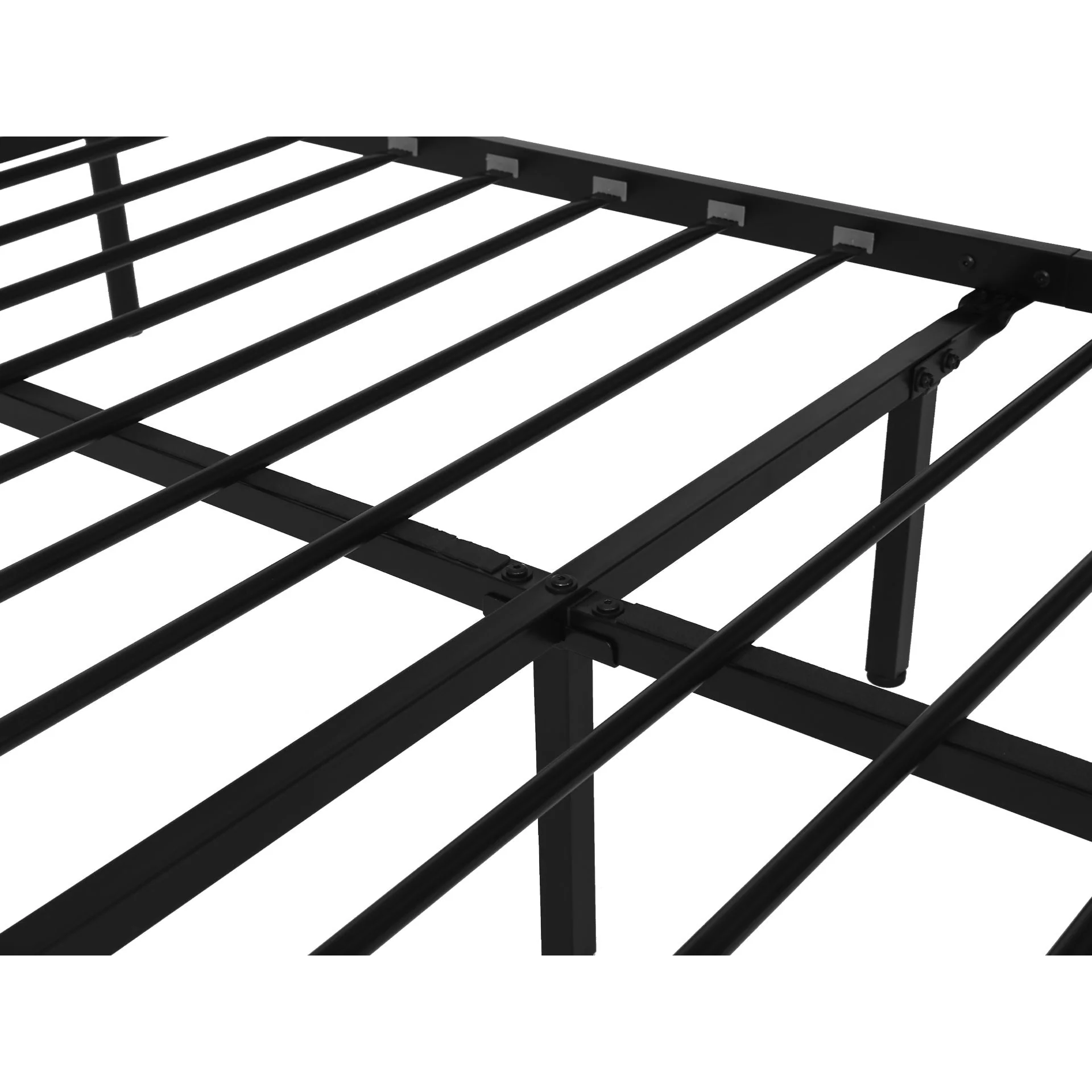 Picton King Single Metal Bed Frame - Black - Image 13