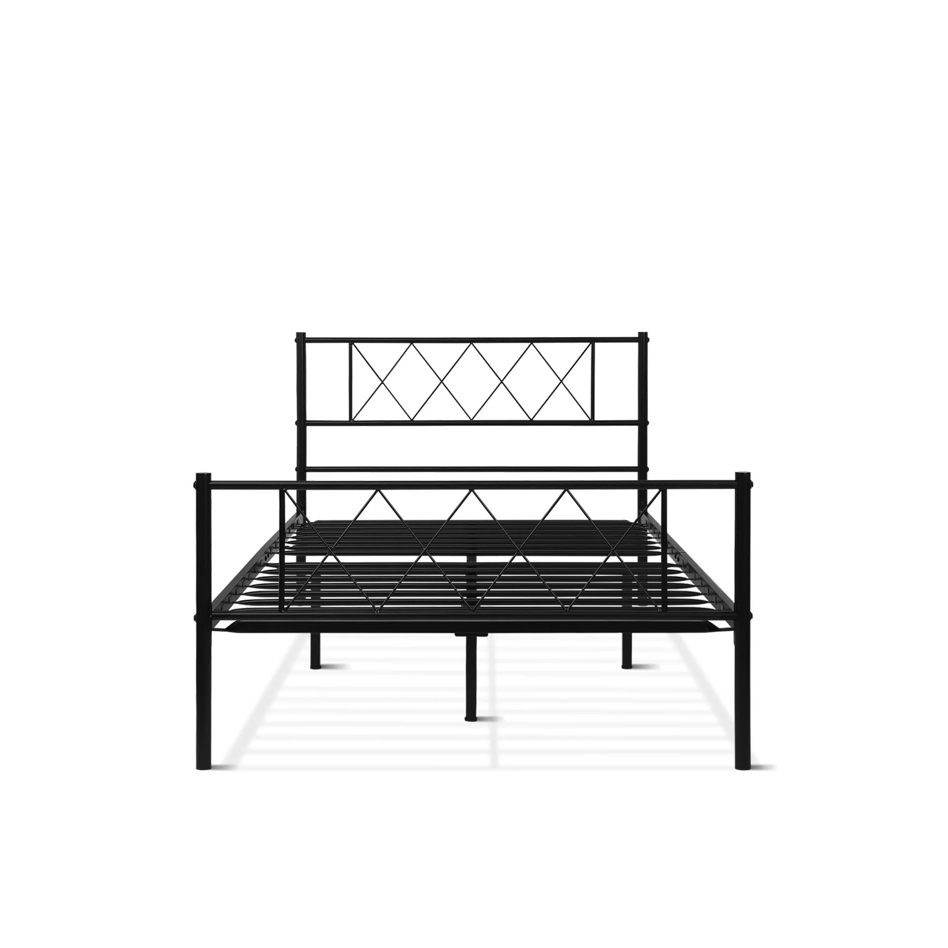 Picton King Single Metal Bed Frame - Black - Image 9