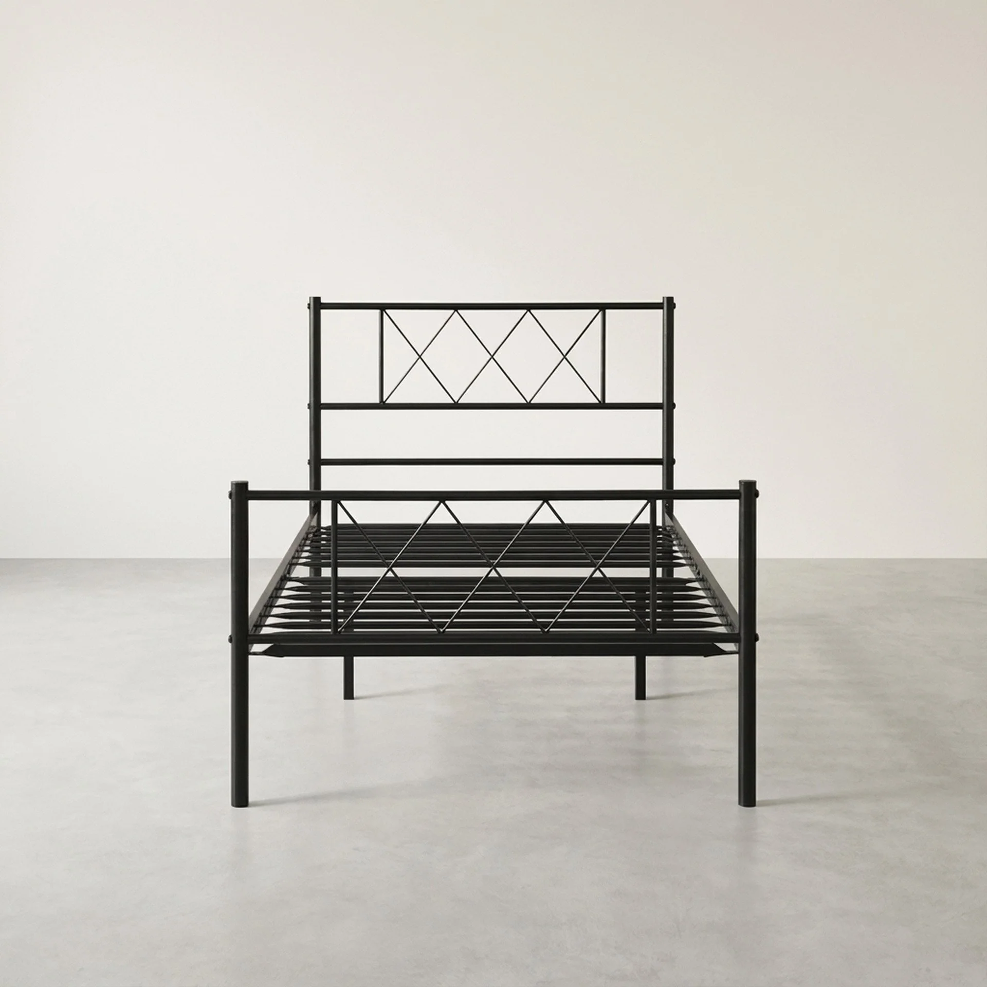 Picton Single Metal Bed Frame - Black - Image 6