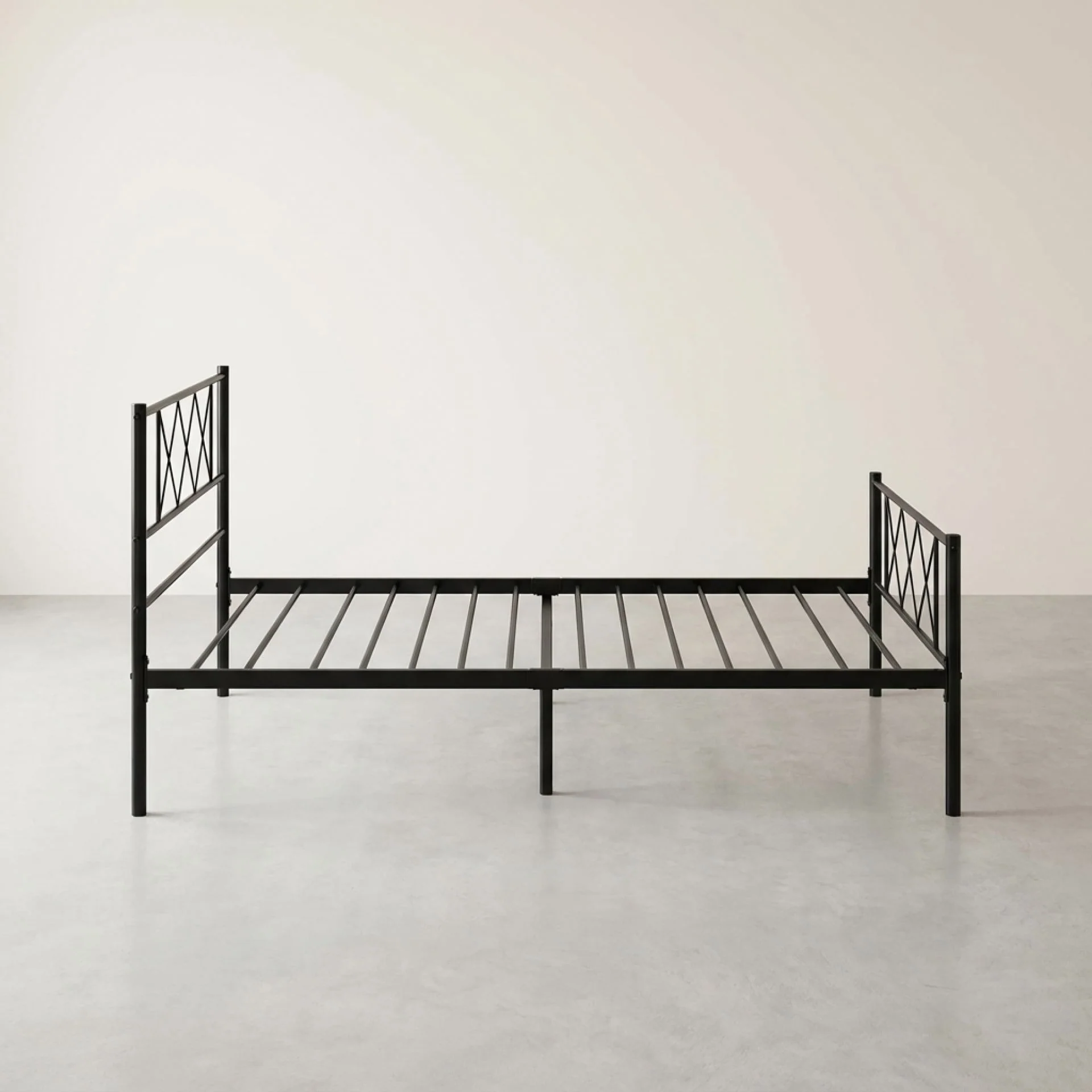 Picton Single Metal Bed Frame - Black - Image 8