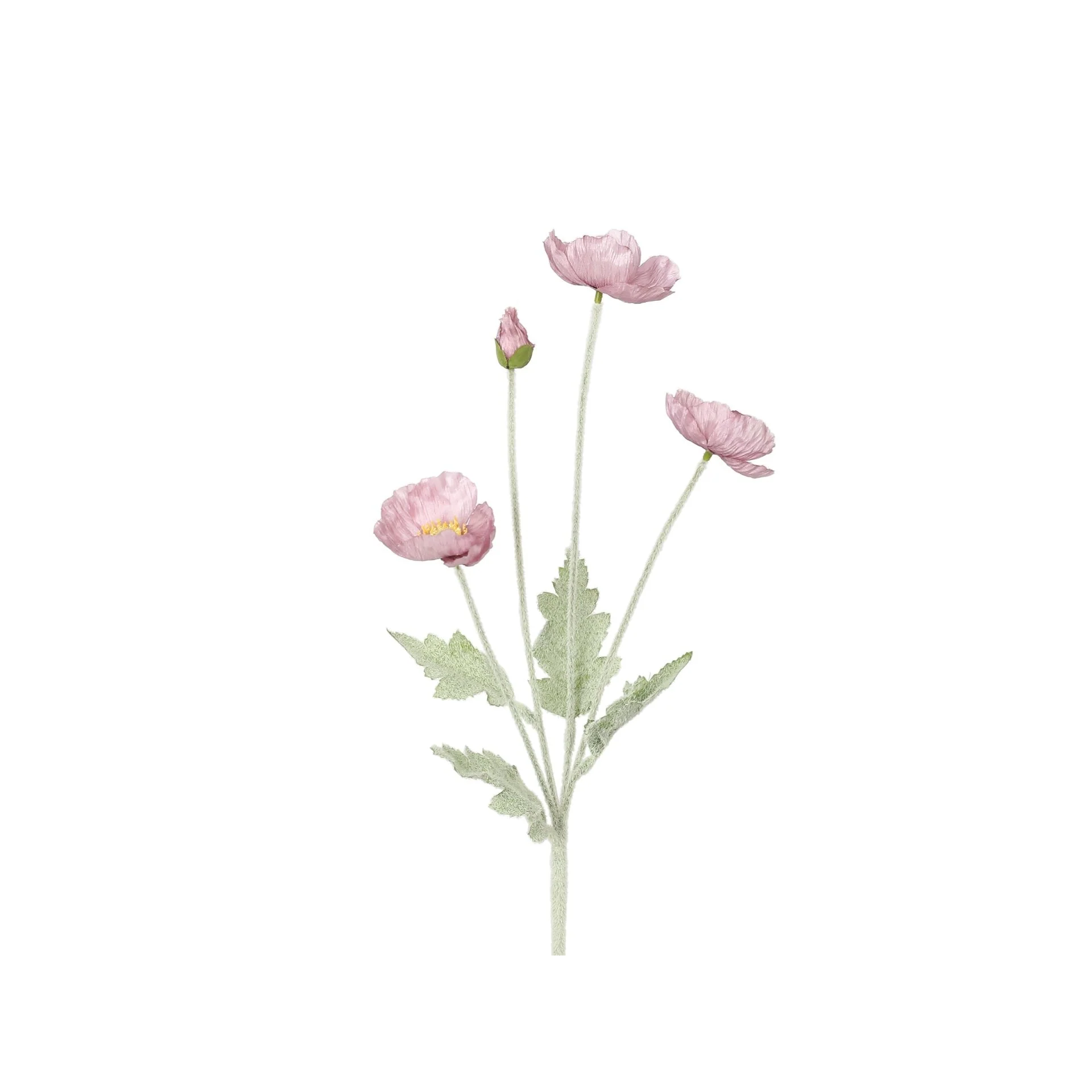 Poppy Spray Purple 60cm