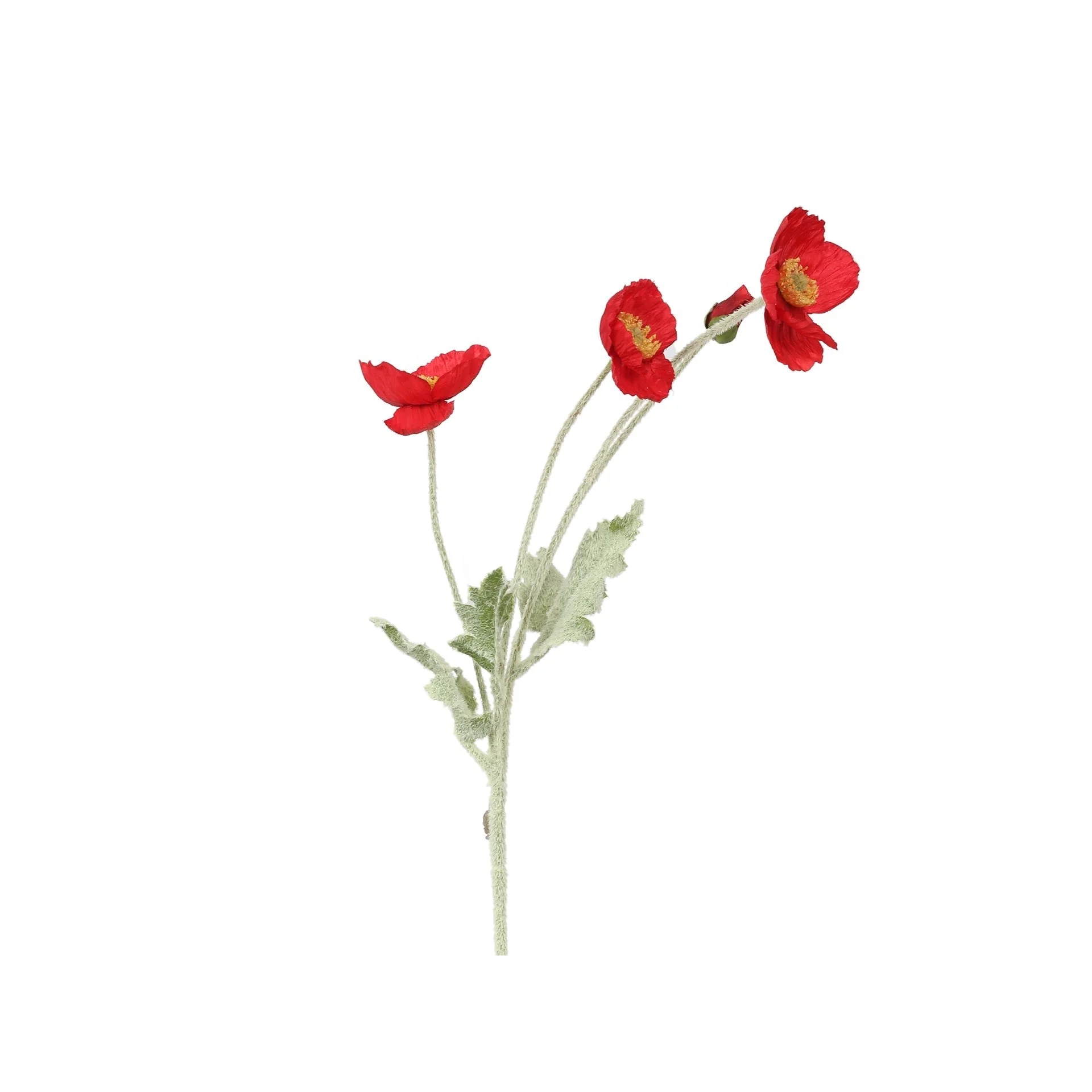 Poppy Spray Red 60cm