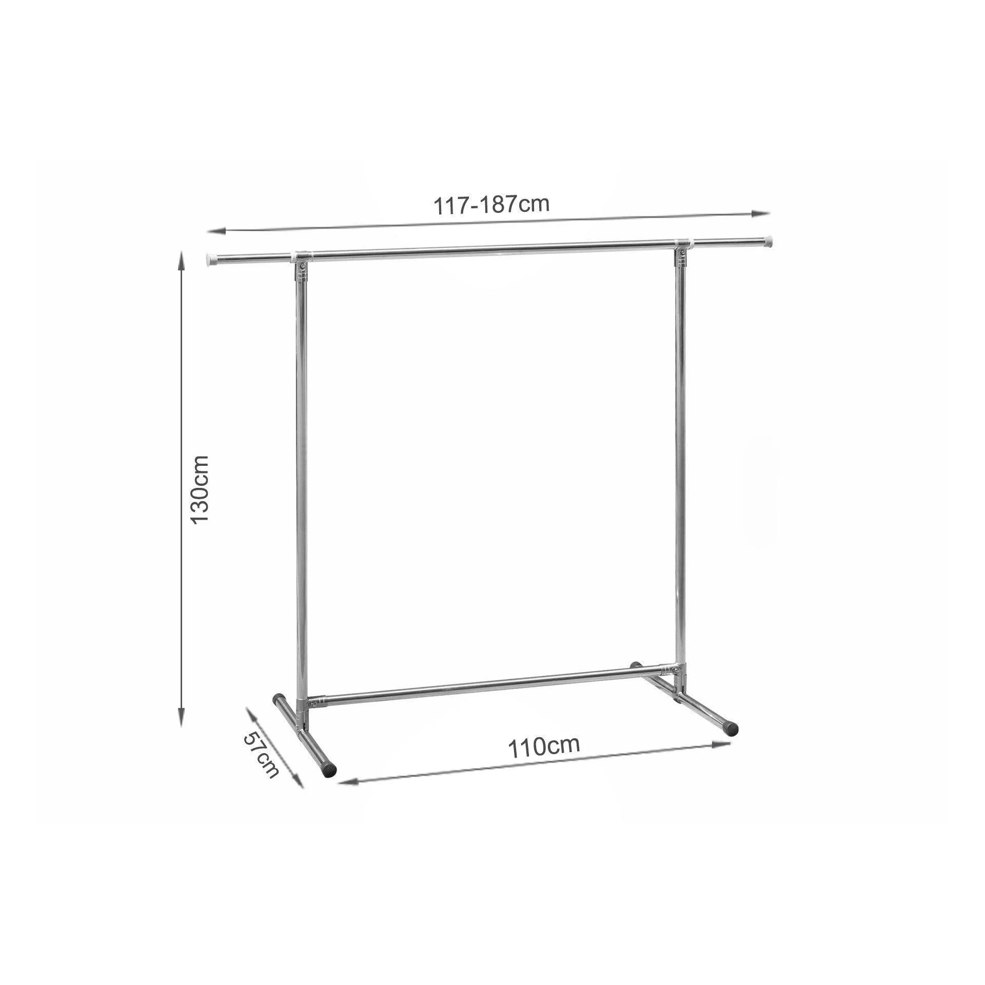 Portable Adjustable Clothes Rack - Single - Image 6