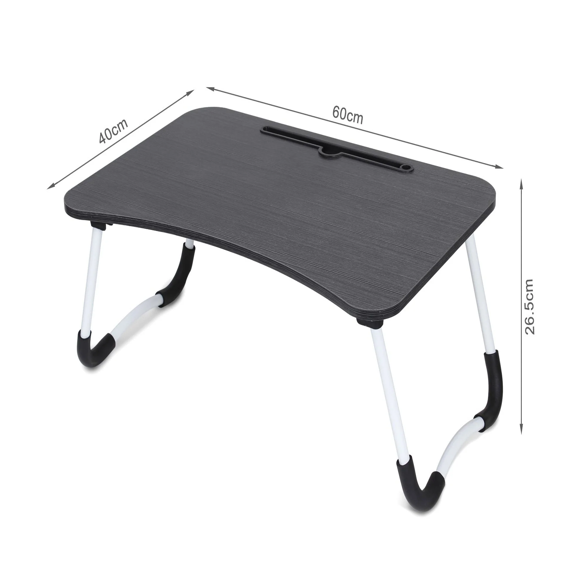 Portable Anti-Slip Laptop Desk Laptop Tray Table - Black - Image 8