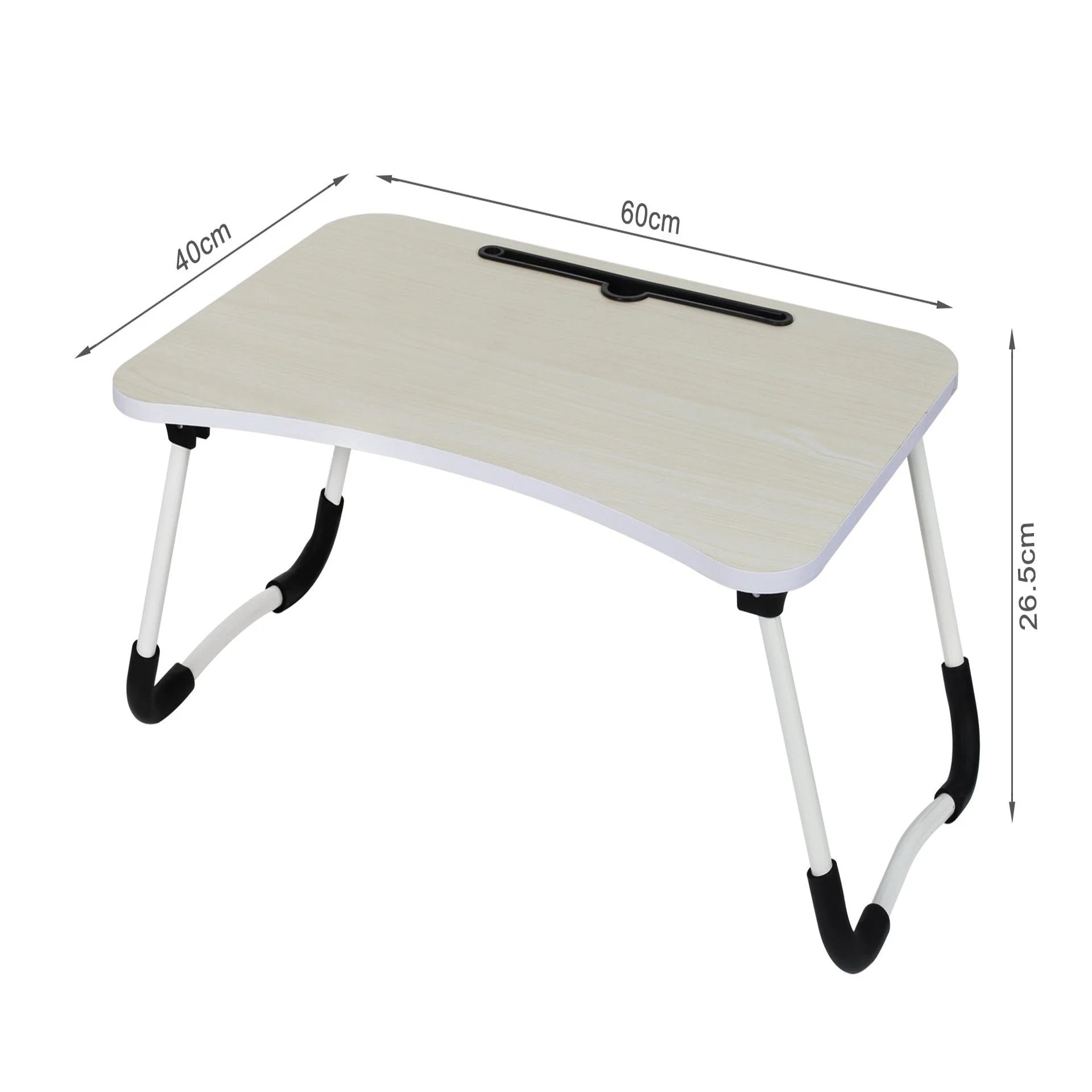 Portable Anti-Slip Laptop Desk Laptop Tray Table - White - Image 12