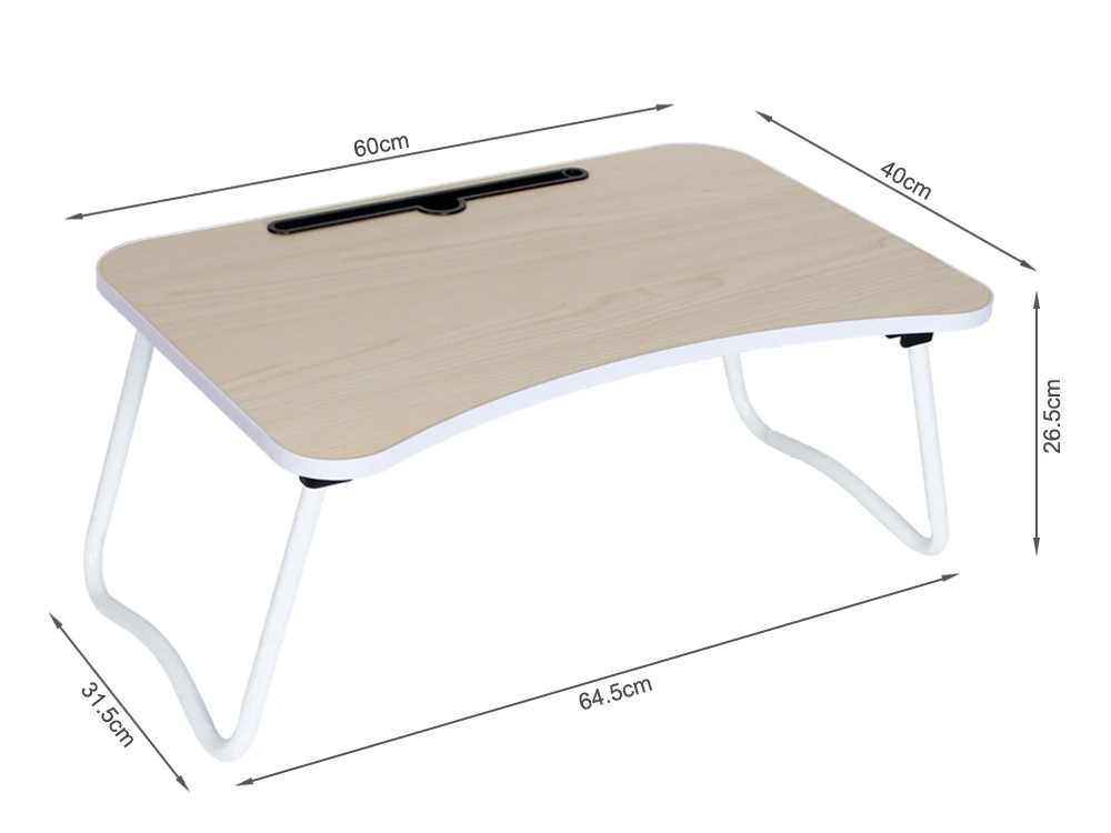 Portable Laptop Desk Laptop Tray Table - NATURAL - Image 7