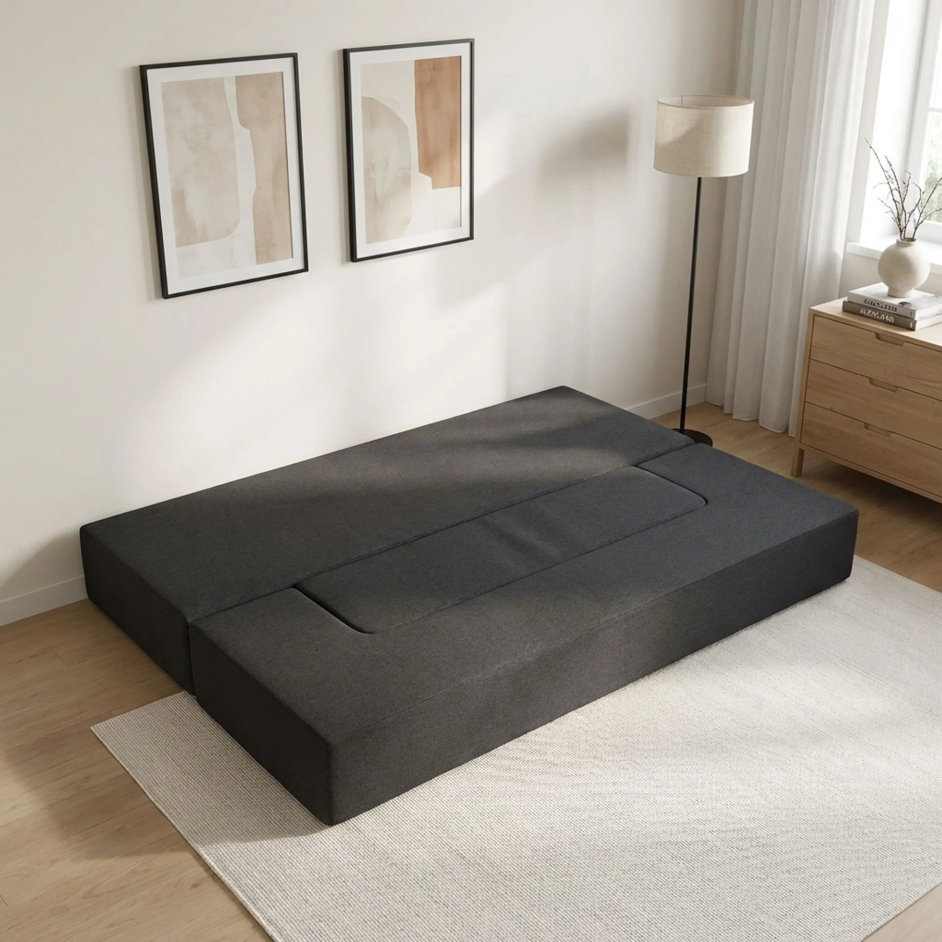 Portable Sofa Bed Folding Foam Mattress - Image 2