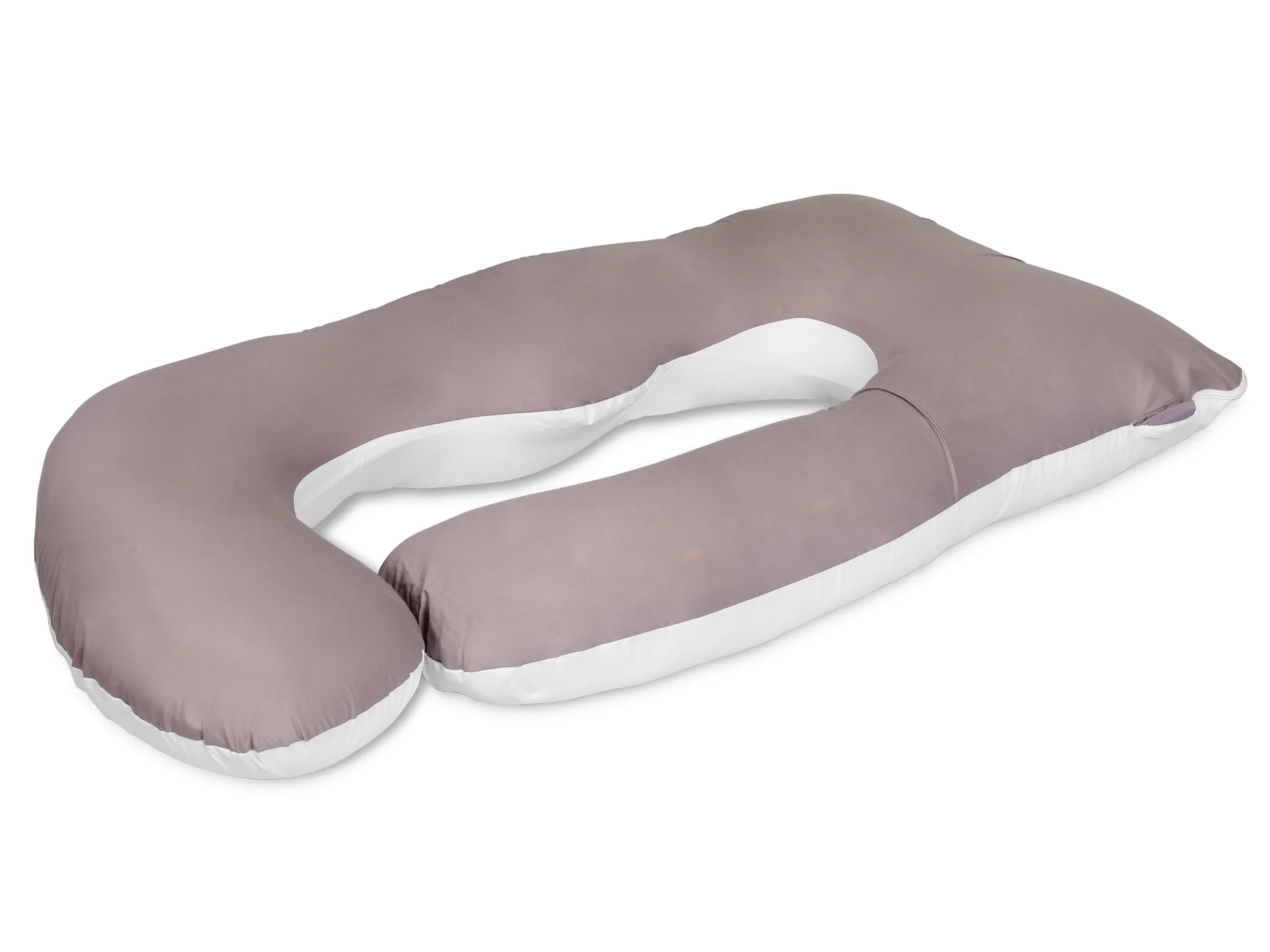 Pregnancy Maternity G-Shape Pillow - White + Grey - Image 4
