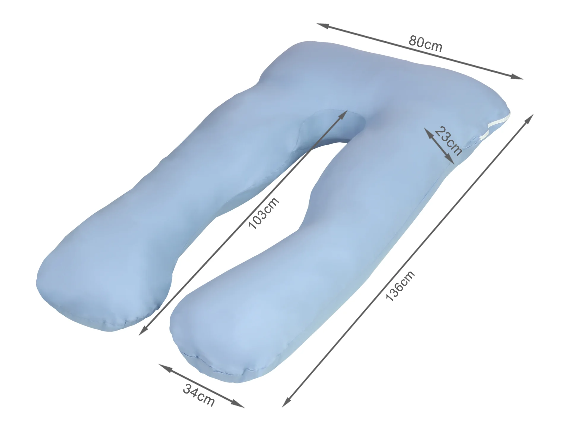 Pregnancy Maternity Pillow Support U-Shape - Blue - Image 5