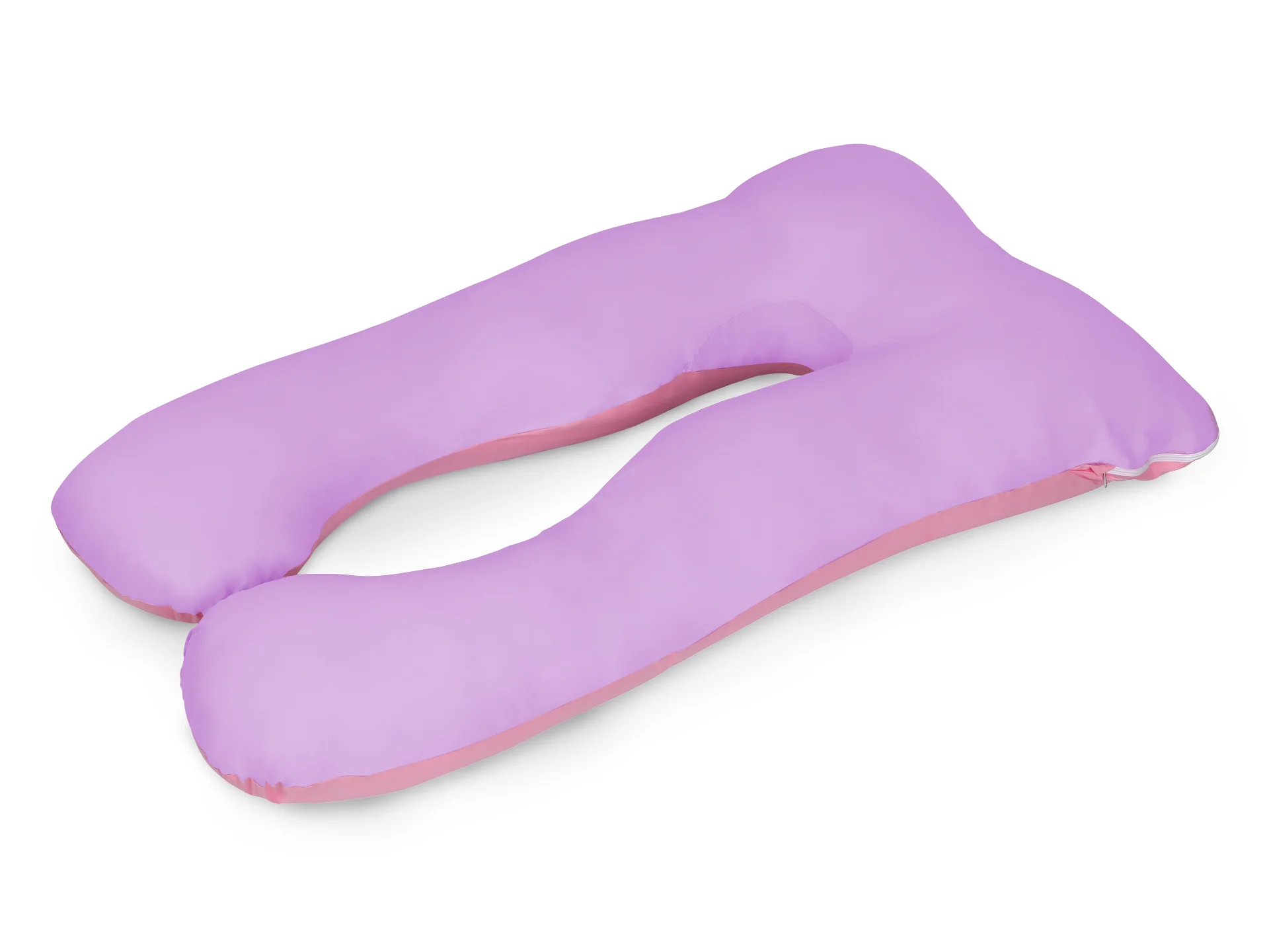 Pregnancy Maternity U-Shape Pillow - Pink + Purple - Image 4