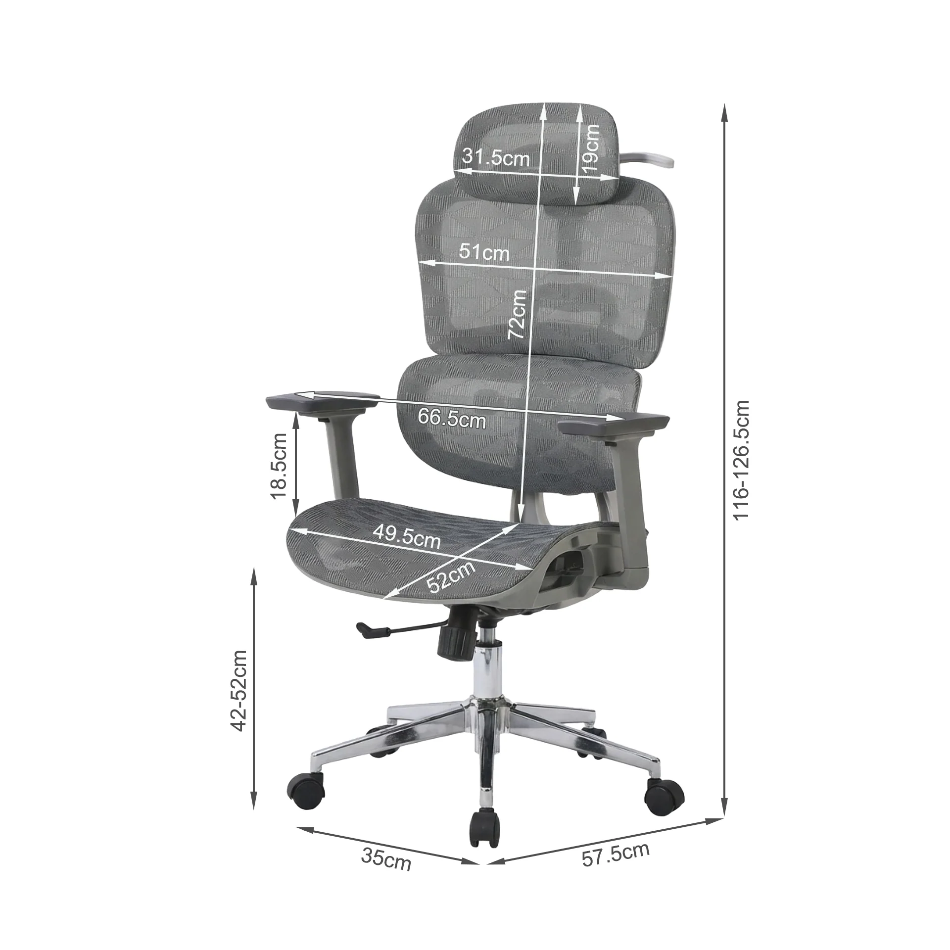 Prova Office Chair - Grey - Image 14