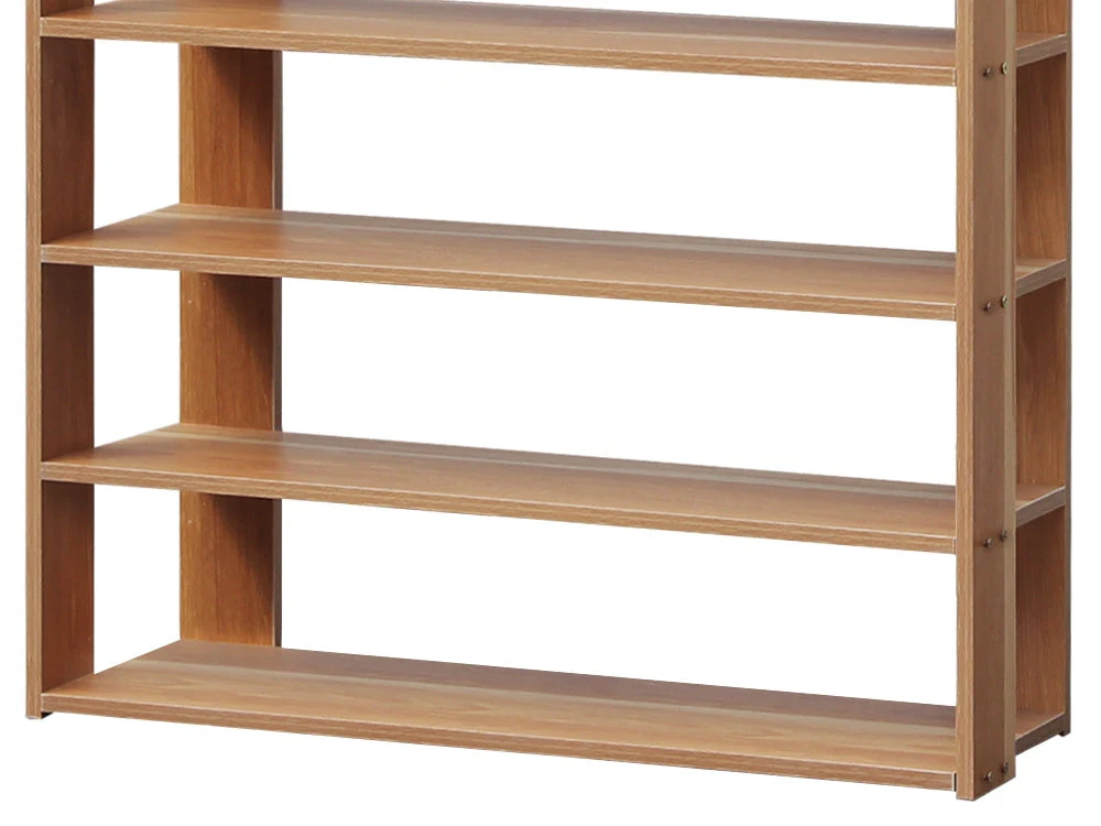 PUKAKI 7 Tiers Shoe Rack Organiser Shelf - Oak - Image 11