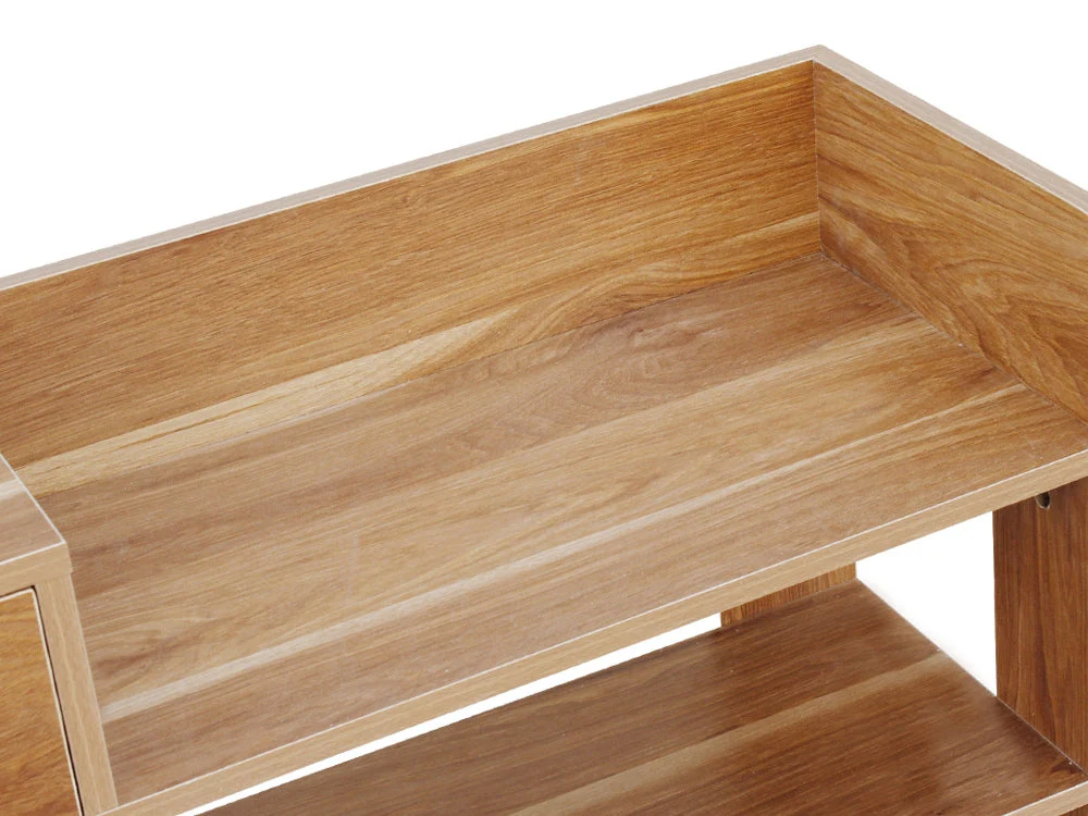 PUKAKI 7 Tiers Shoe Rack Organiser Shelf - Oak - Image 12