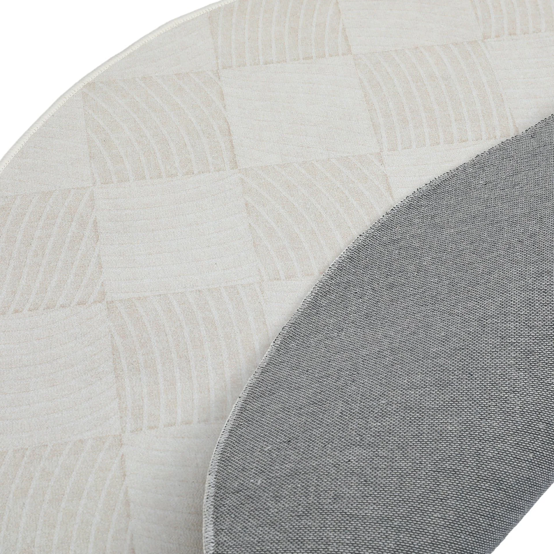 Quality Waterproof Round Rug Design J 100cm - Image 4