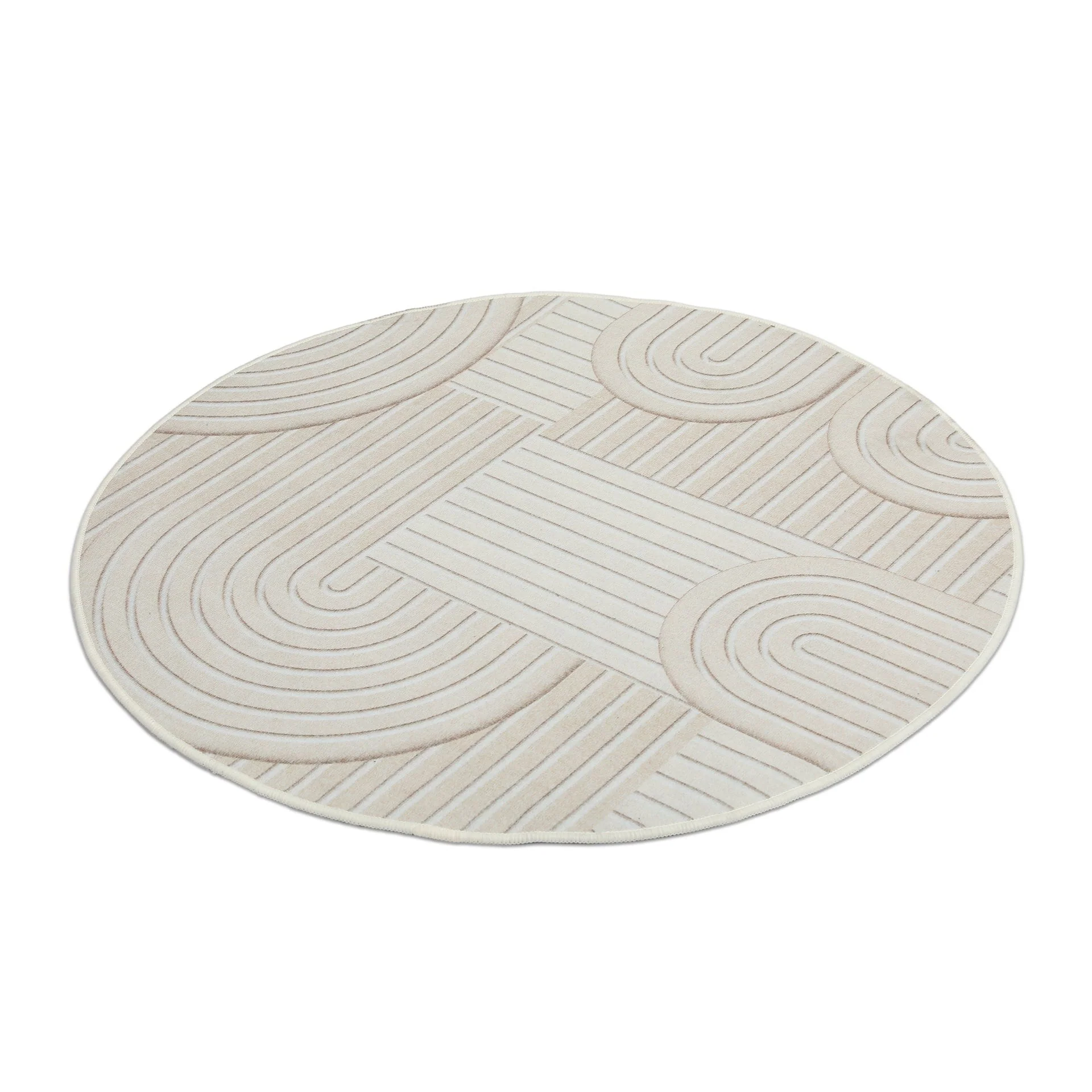 Quality Waterproof Round Rug Design M 100cm